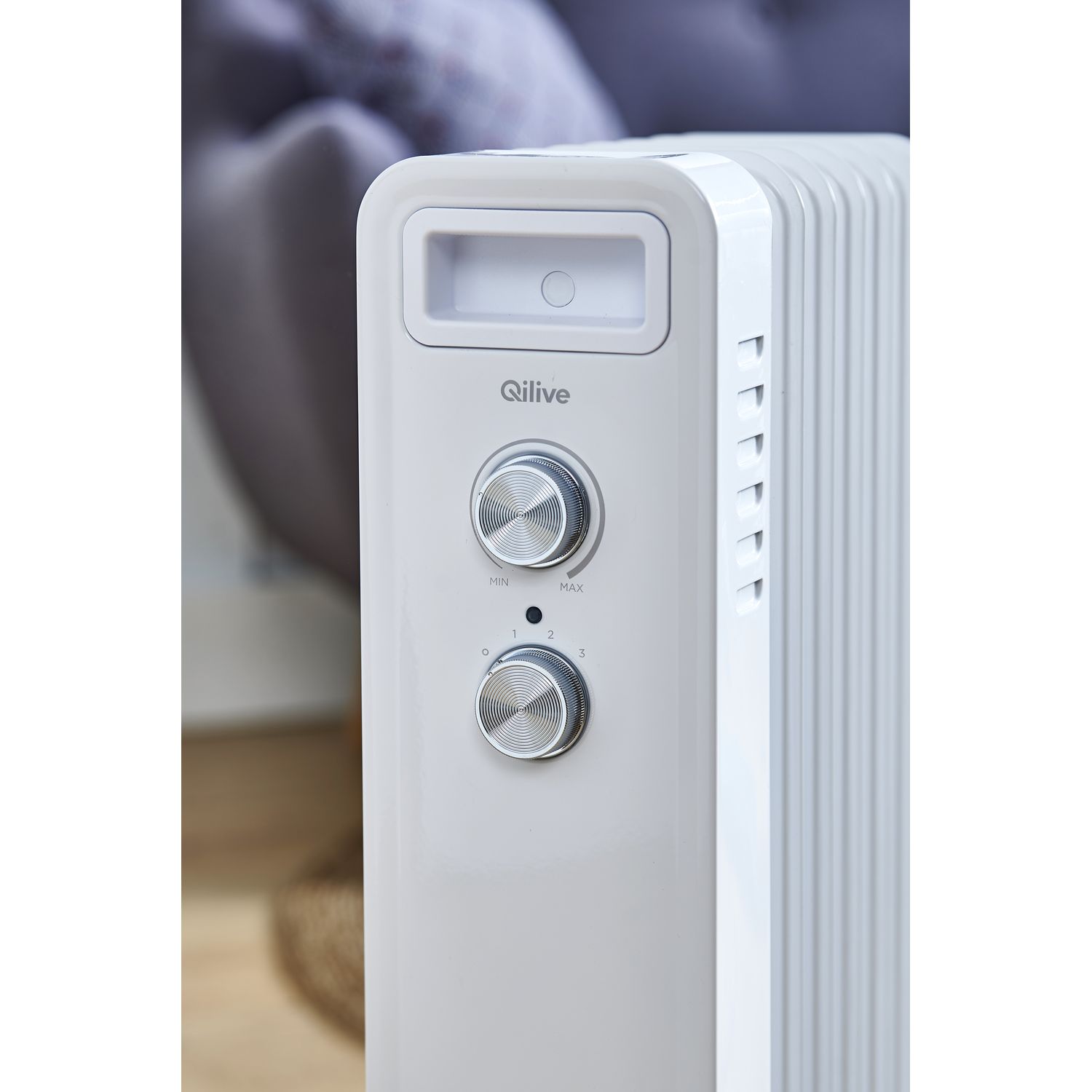 Voir la diapositive 3 : QILIVE Chauffage électrique Q.6120 - Blanc