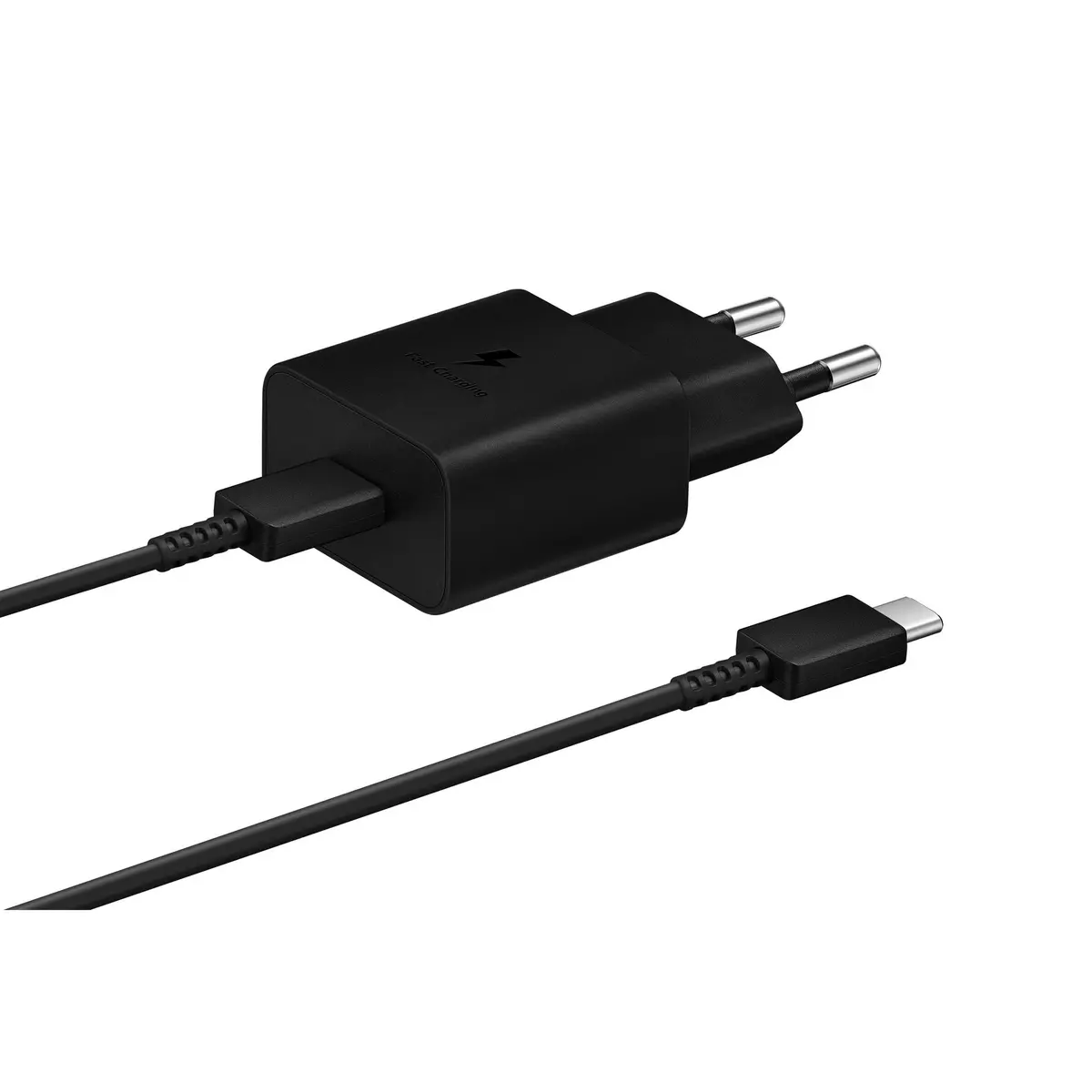 SAMSUNG Chargeur secteur+câble USB C - Noir