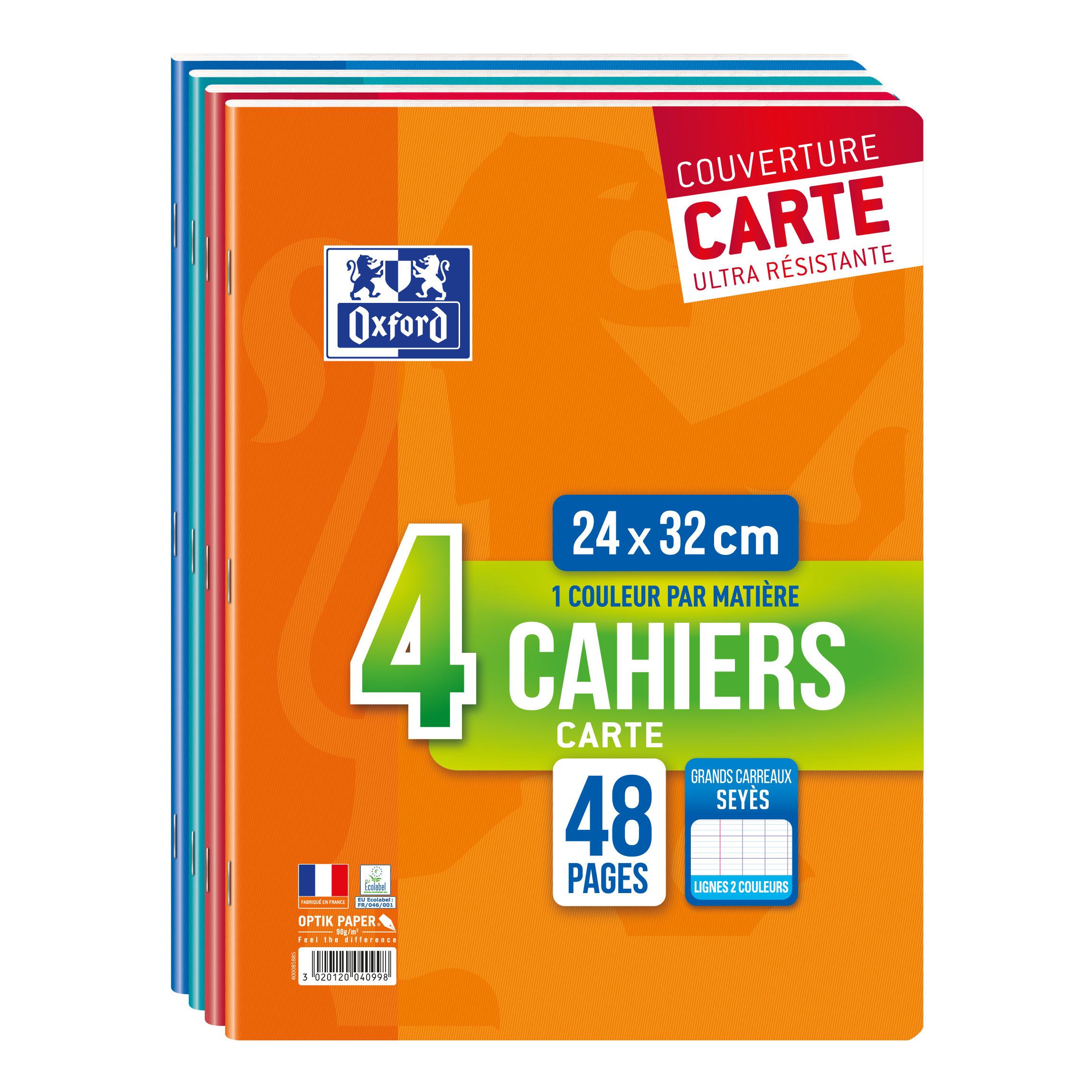 HAMELIN Cahiers x4 Oxford 24x32 cm Syes 48 pages 90G