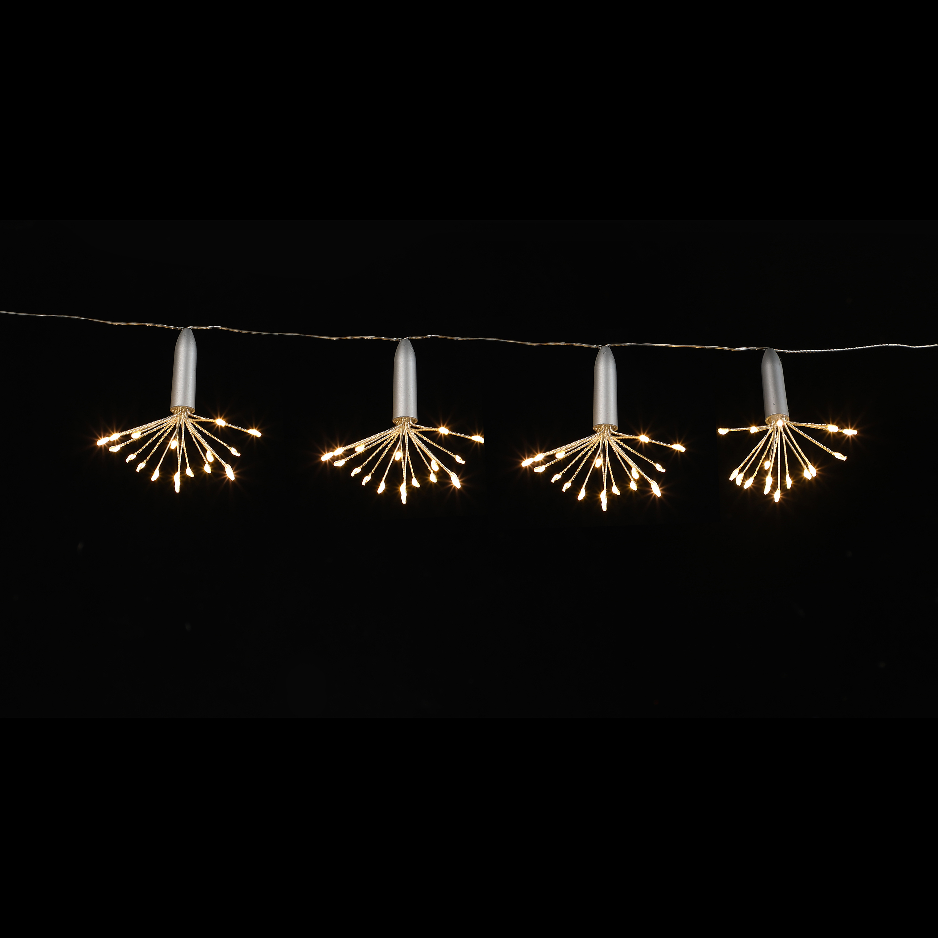 Voir la diapositive 2 : ACTUEL Guirlande Extérieure 384 LED Blanc Chaud 10m Motif Fleur