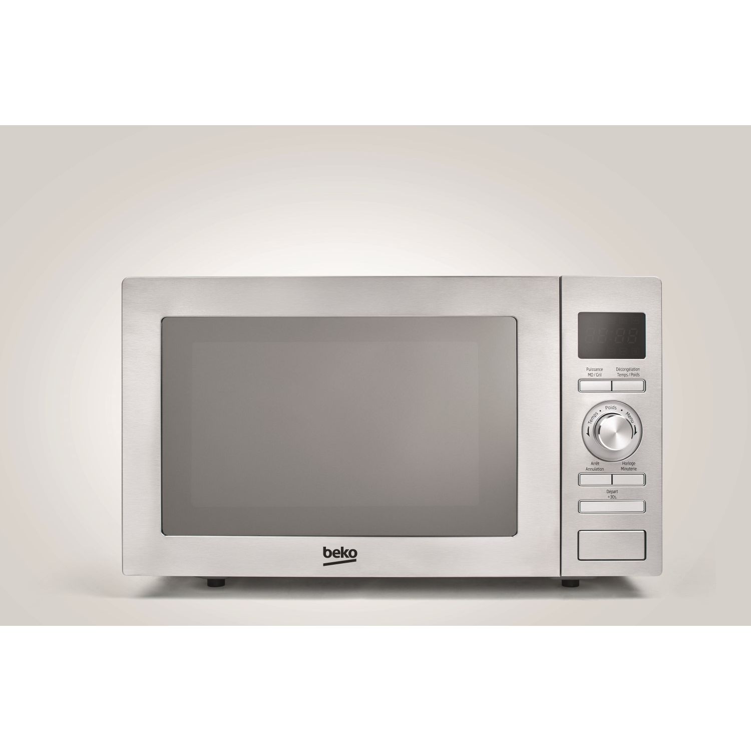 Voir la diapositive 2 : BEKO Micro-ondes grill MGF28310X - 900 W - Capacité 29 L - Gris