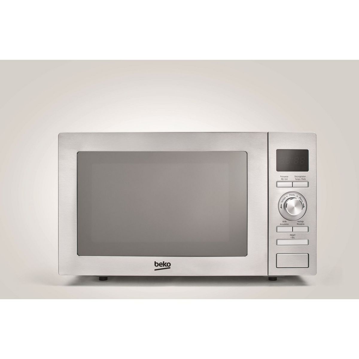 BEKO Micro-ondes grill MGF28310X - 900 W - Capacité 29 L - Gris