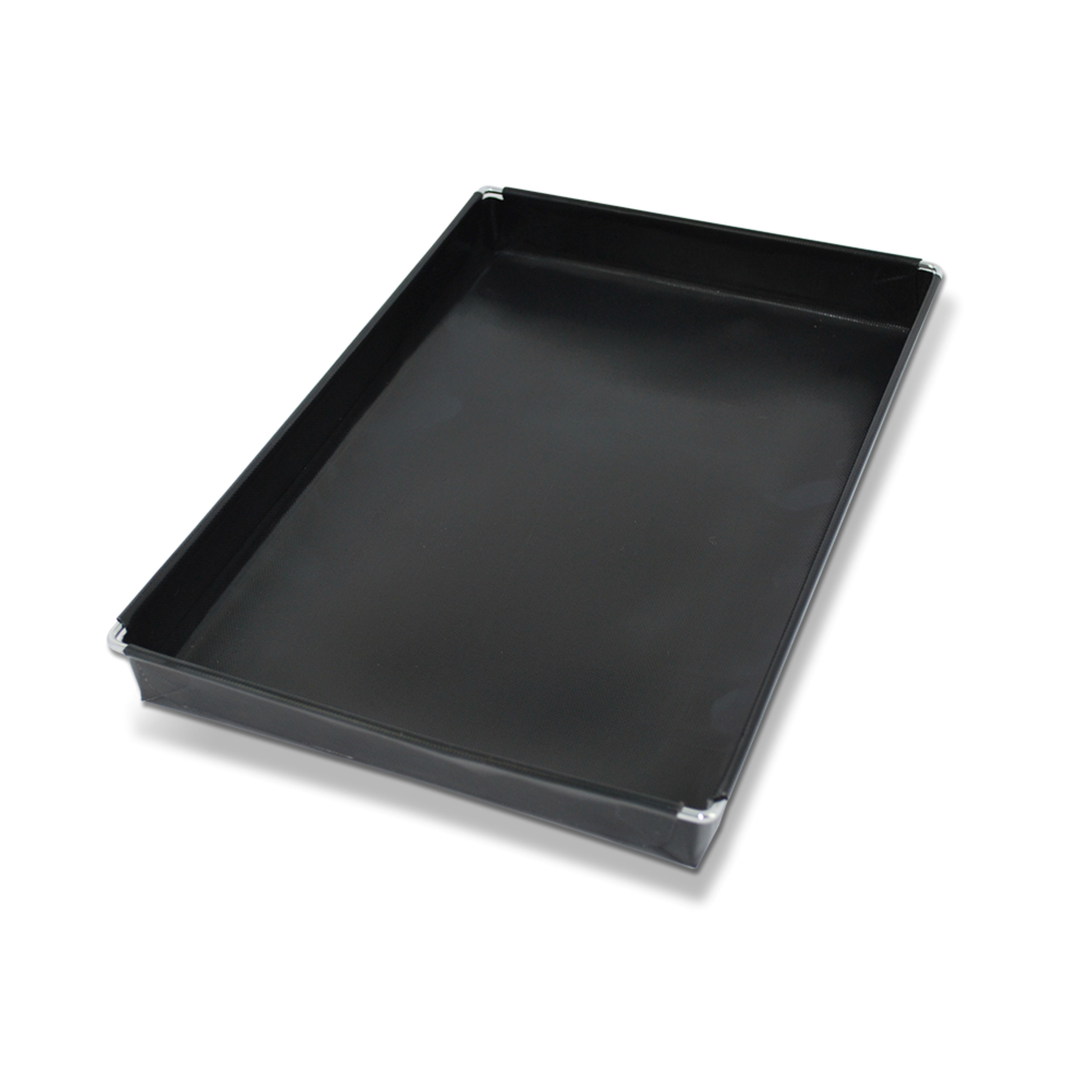 Voir la diapositive 2 : Grand plat de cuisson barbecue/four 29x34x4cm - Noir