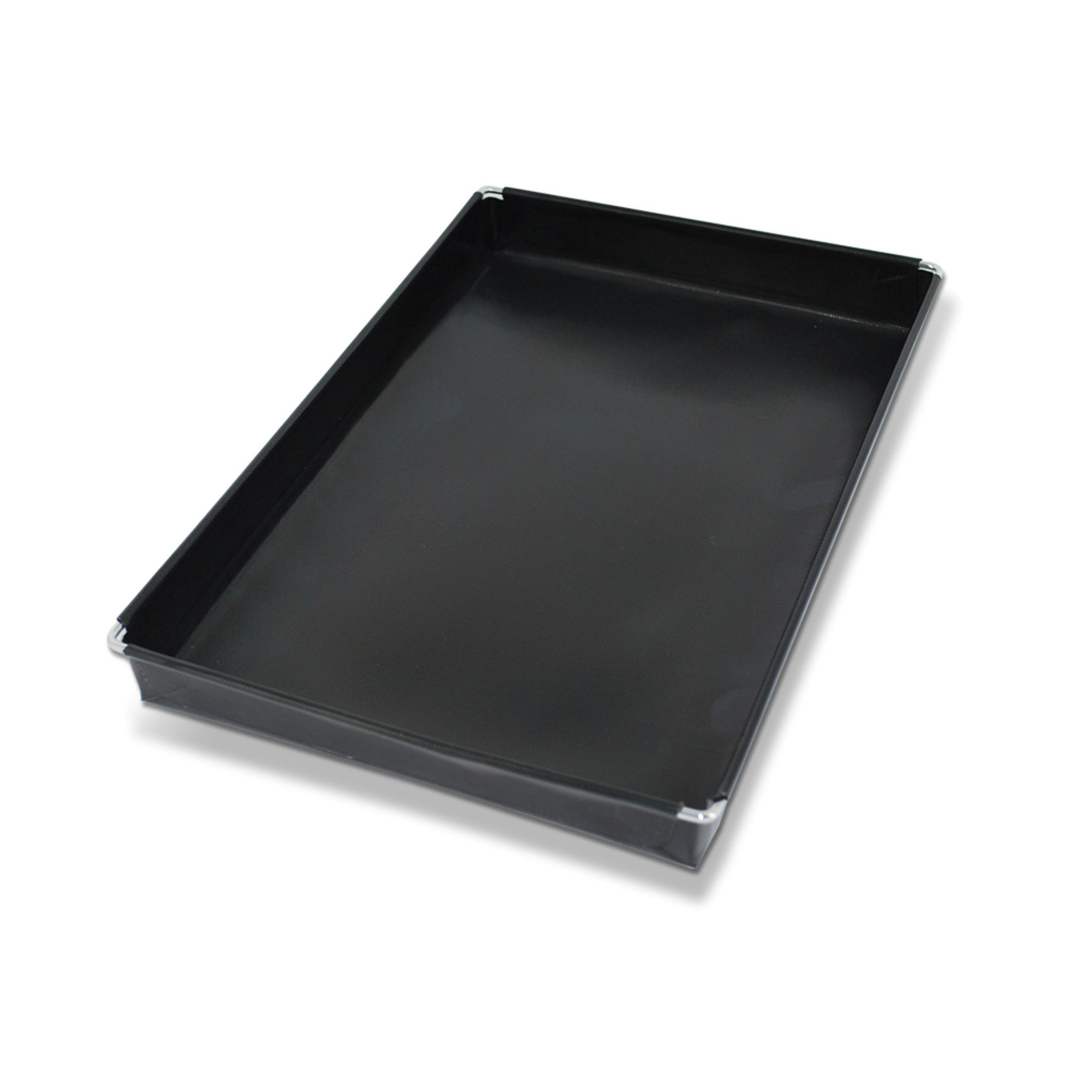 Voir la diapositive 2 : Grand plat de cuisson barbecue/four 29x34x4cm - Noir