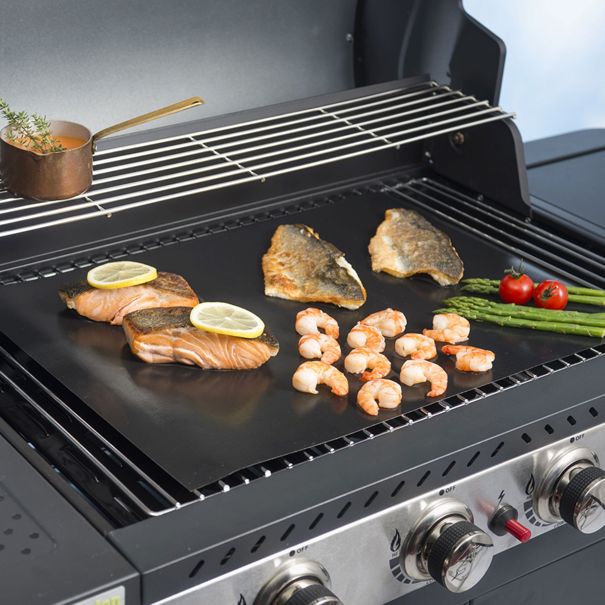 Voir la diapositive 4 : DURANDAL Feuille de cuisson découplable pour barbecue