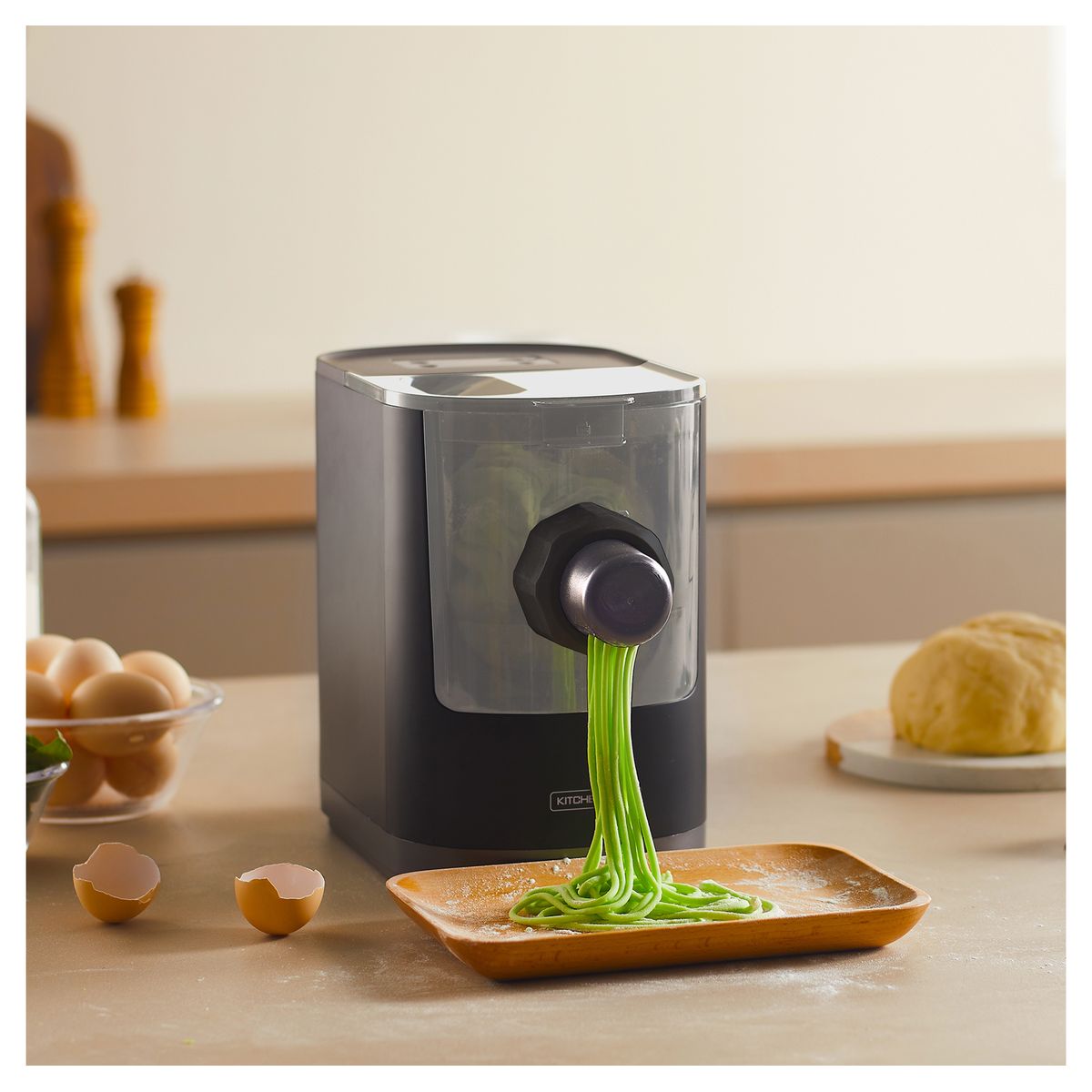 Voir la diapositive 15 : KITCHENCOOK Machine à pâtes KPASTA 24M - Noir