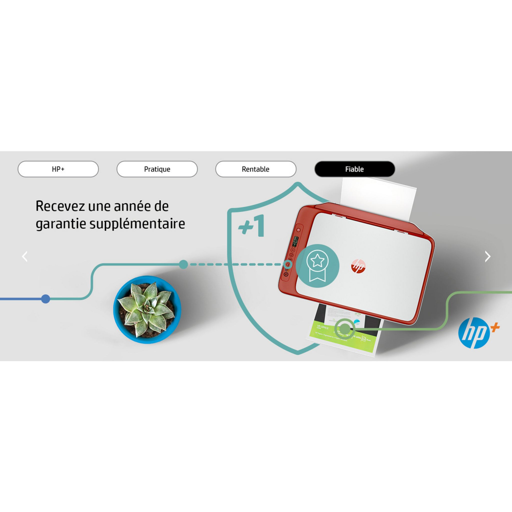 Voir la diapositive 12 : HP Imprimante DESKJET 2723E Terracotta - compatible Instant Ink 