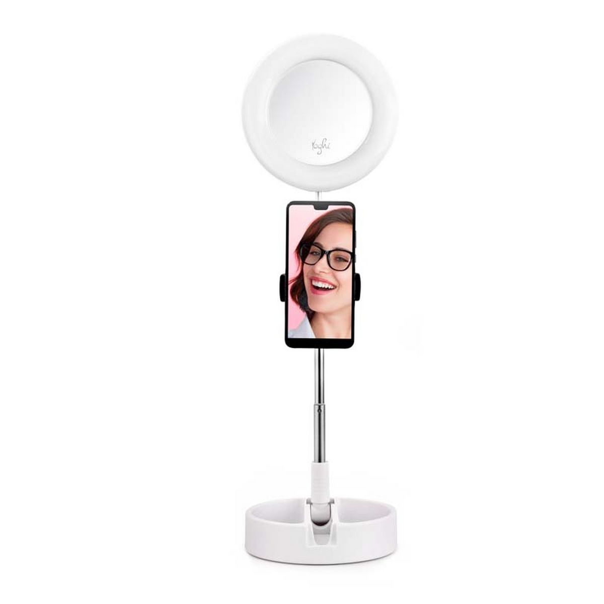 YOGHI Miroir selfie LED MRR1  - Blanc