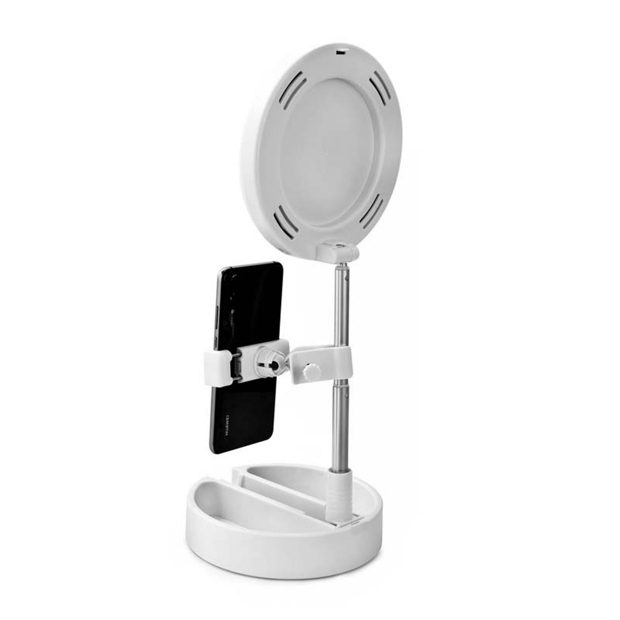Voir la diapositive 7 : YOGHI Miroir selfie LED MRR1  - Blanc