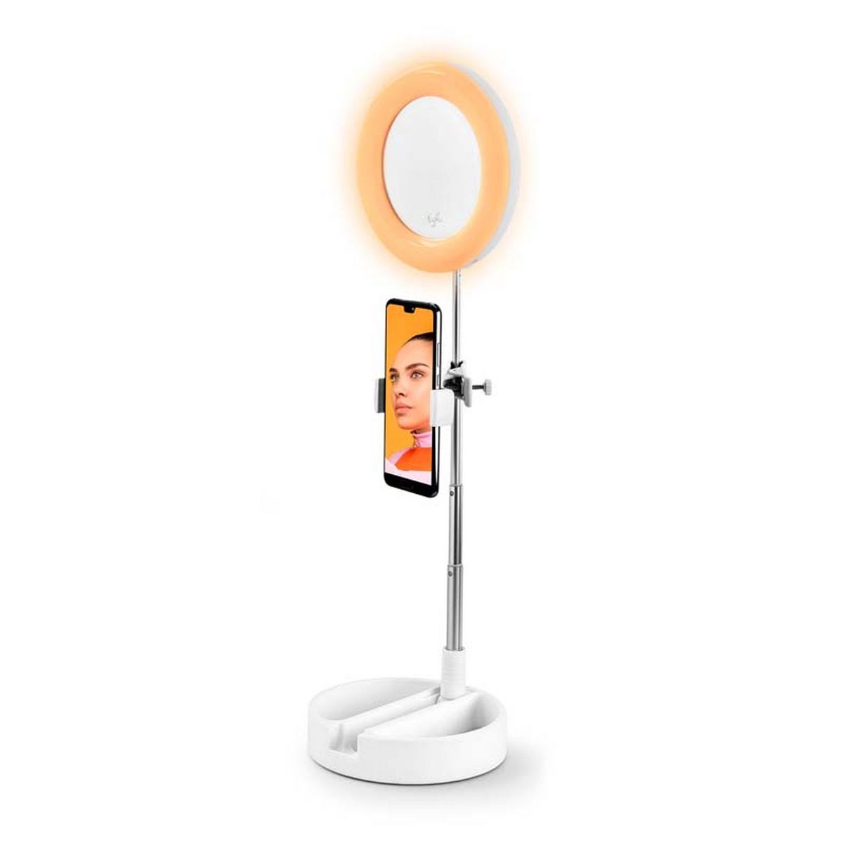 YOGHI Miroir selfie LED MRR1  - Blanc