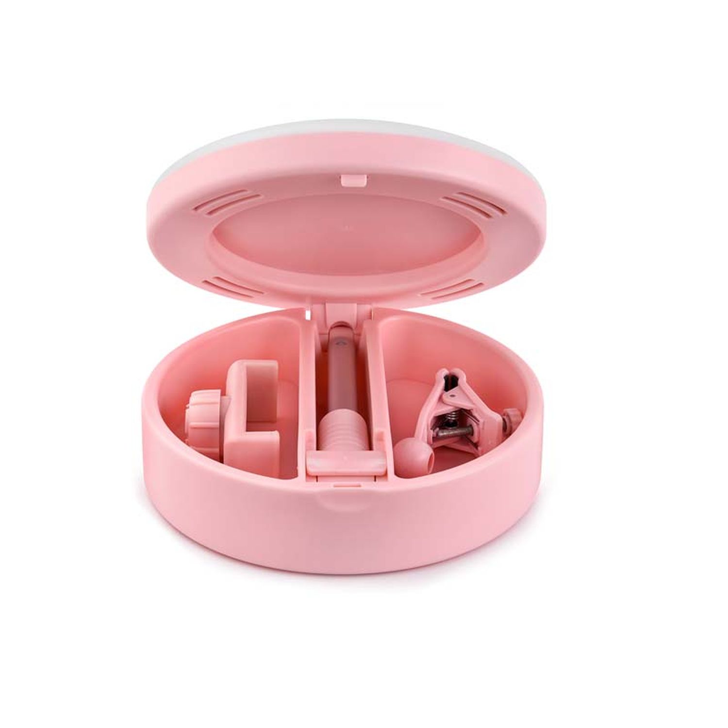Voir la diapositive 3 : YOGHI Miroir selfie LED MRR1  - Rose
