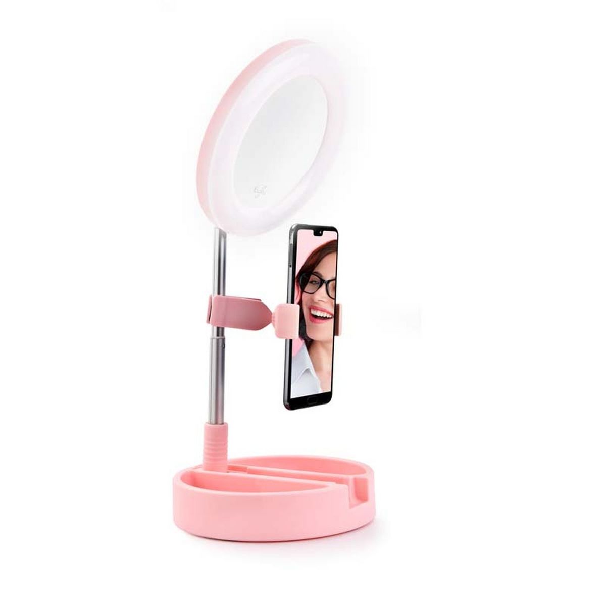 YOGHI Miroir selfie LED MRR1  - Rose