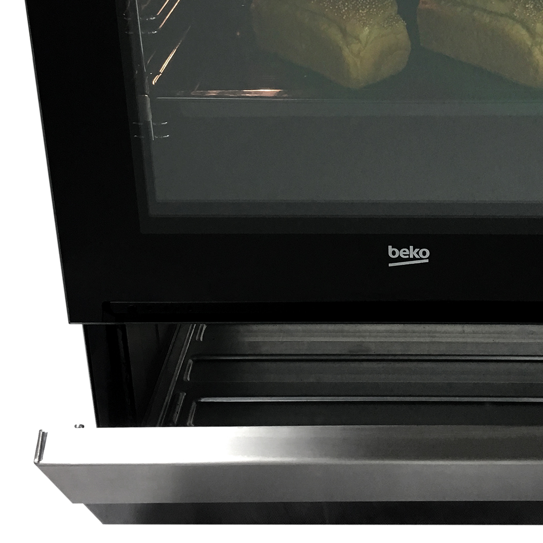 Voir la diapositive 3 : BEKO Cuisinière vitrocéramique FSS57100GAC - 50 cm, 4 Foyers