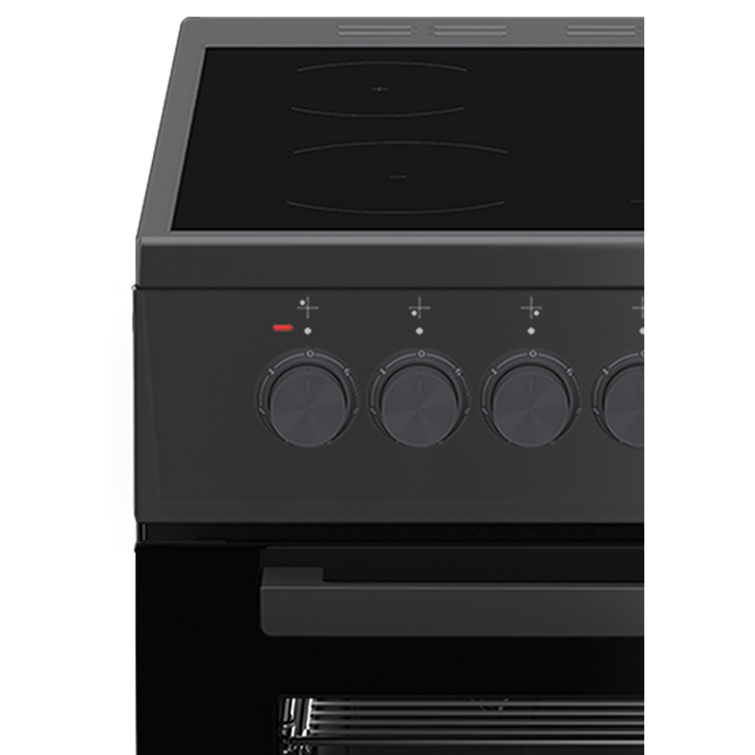 Voir la diapositive 4 : BEKO Cuisinière vitrocéramique FSS57100GAC - 50 cm, 4 Foyers