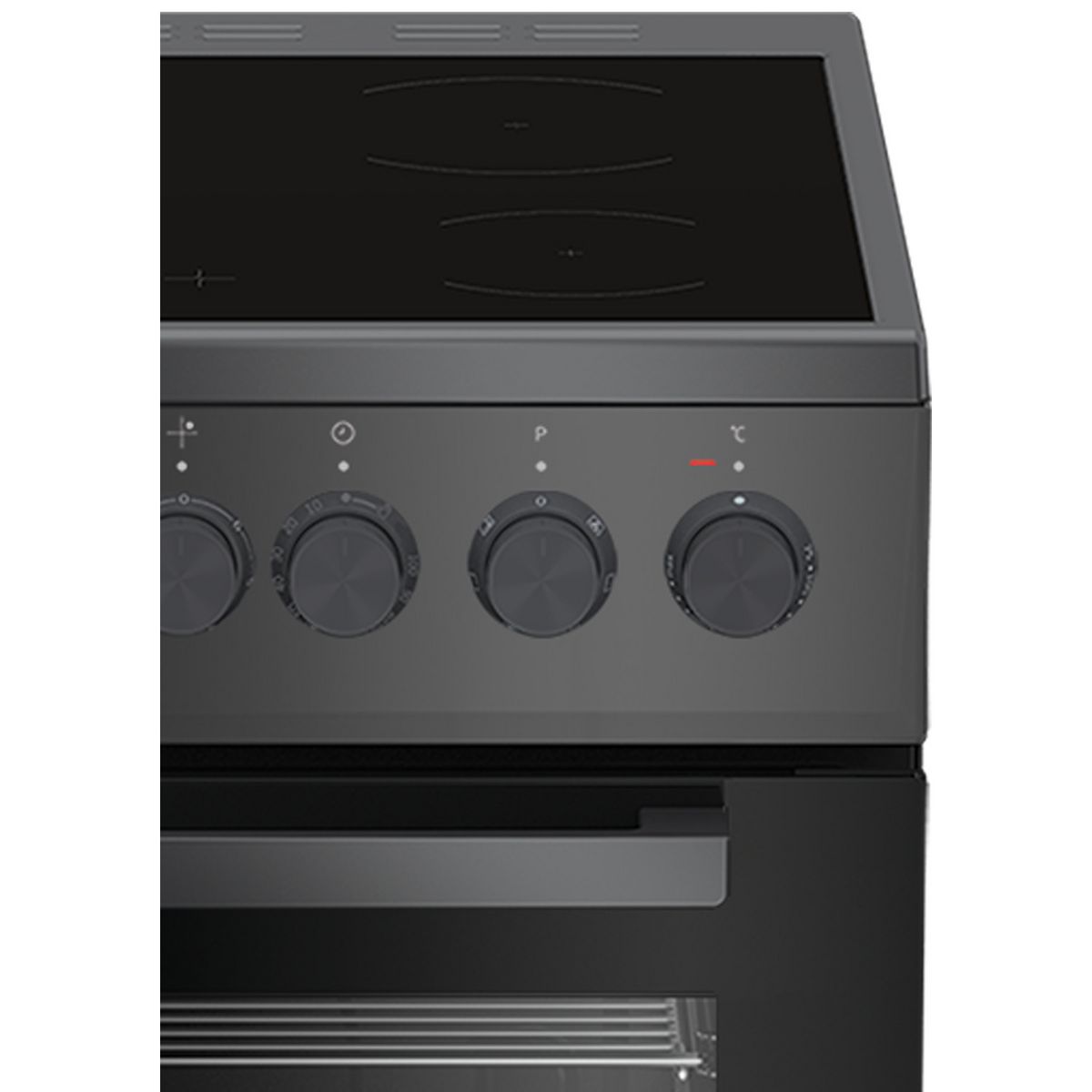 BEKO Cuisinière vitrocéramique FSS57100GAC - 50 cm, 4 Foyers