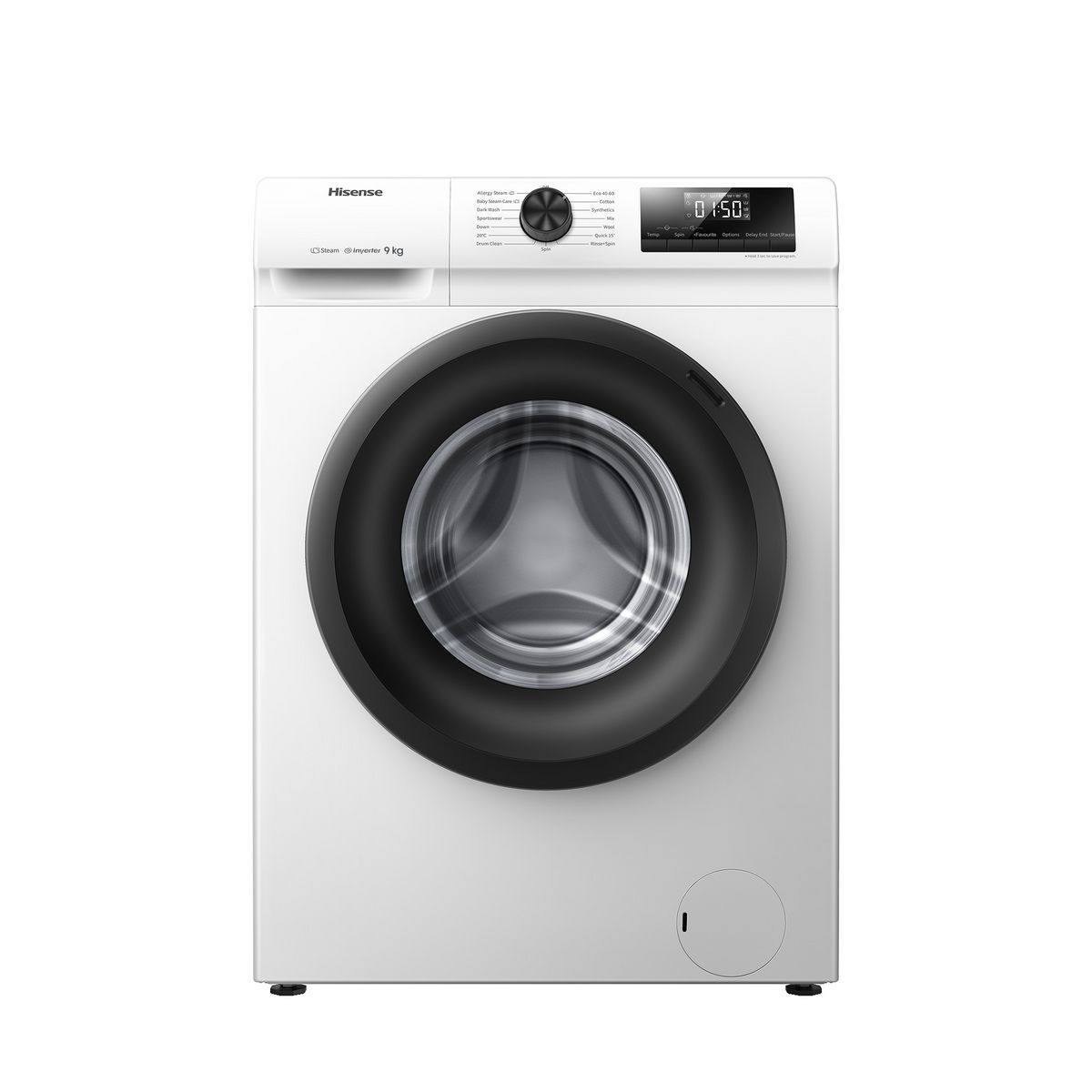 HISENSE Lave linge hublot WFQP9014EVM, 9 kg, 1400 T/min