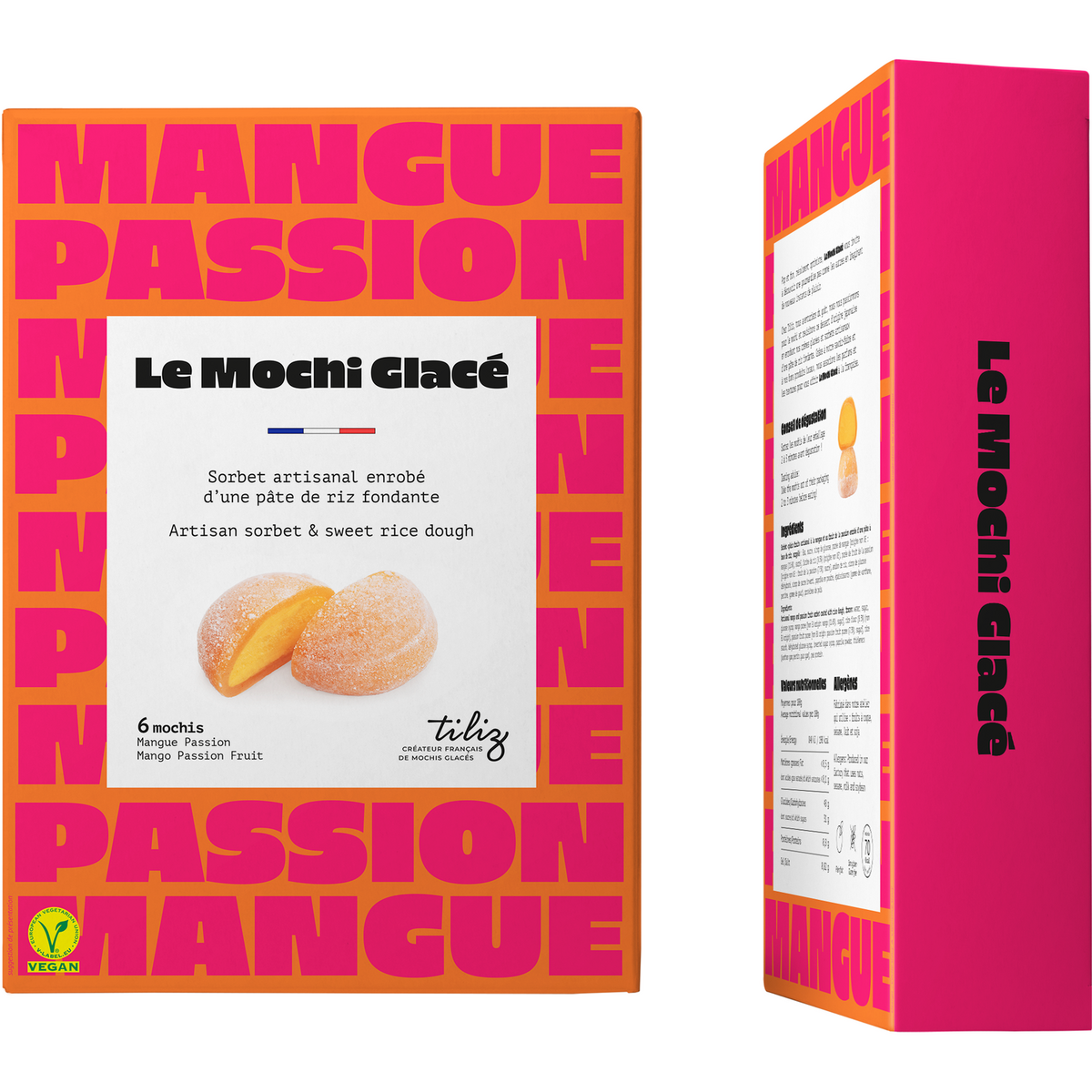 COCO Mochi glacé saveur mangue passion 210g