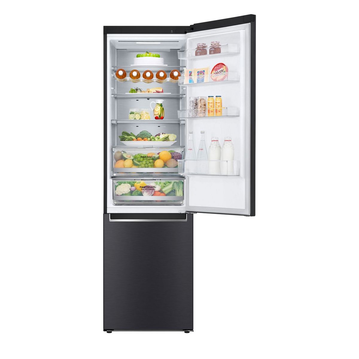 LG Réfrigérateur combiné GBB72MCUDN, 384 L, Froid ventilé No frost, D