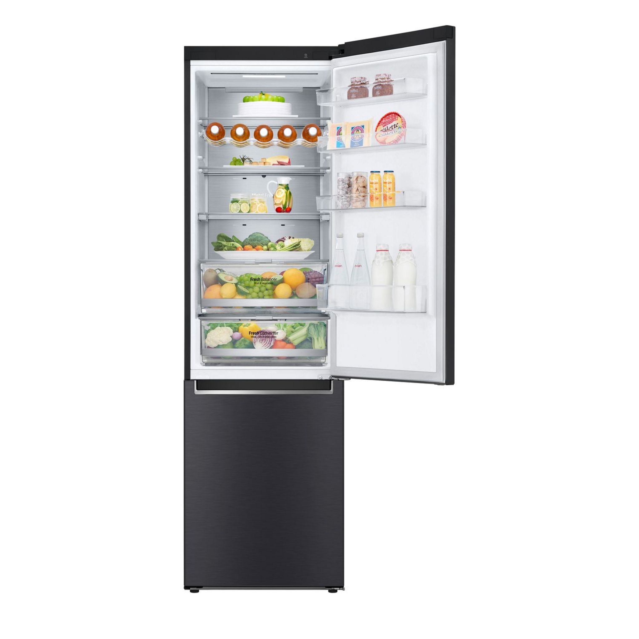 Voir la diapositive 7 : LG Réfrigérateur combiné GBB72MCUDN, 384 L, Froid ventilé No frost, D