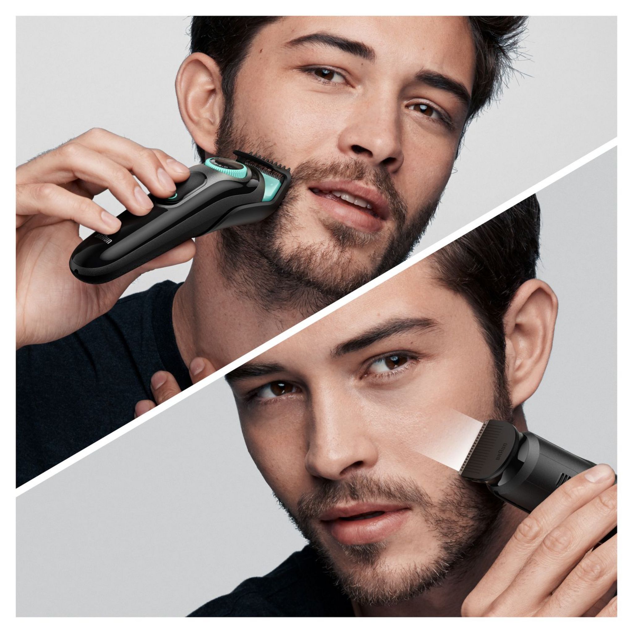 Voir la diapositive 5 : BRAUN Tondeuse barbe sans fil BT3321 - Noir