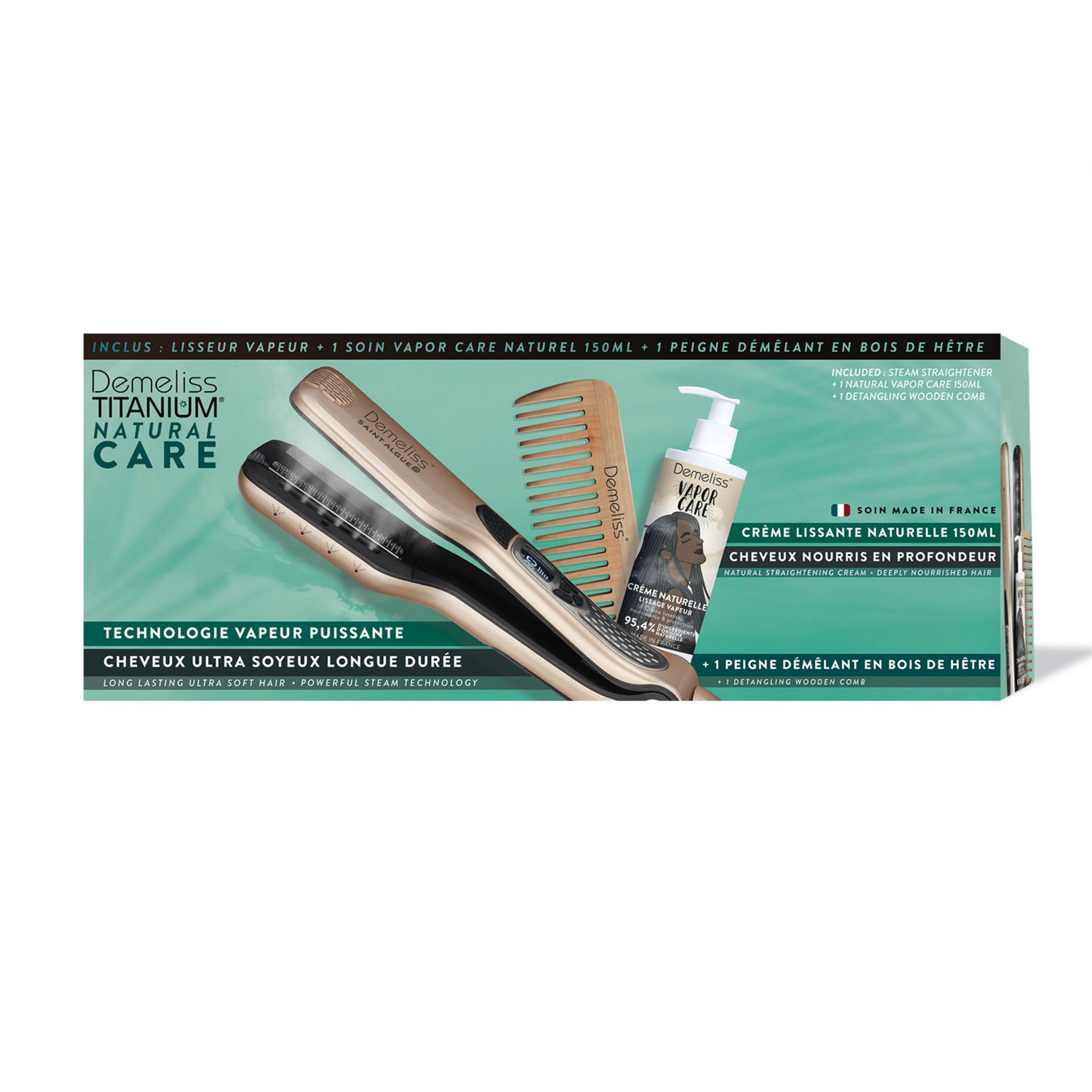 Voir la diapositive 2 : SAINT ALGUE Lisseur vapeur - coffret inclus Demeliss 2003 - Titanium