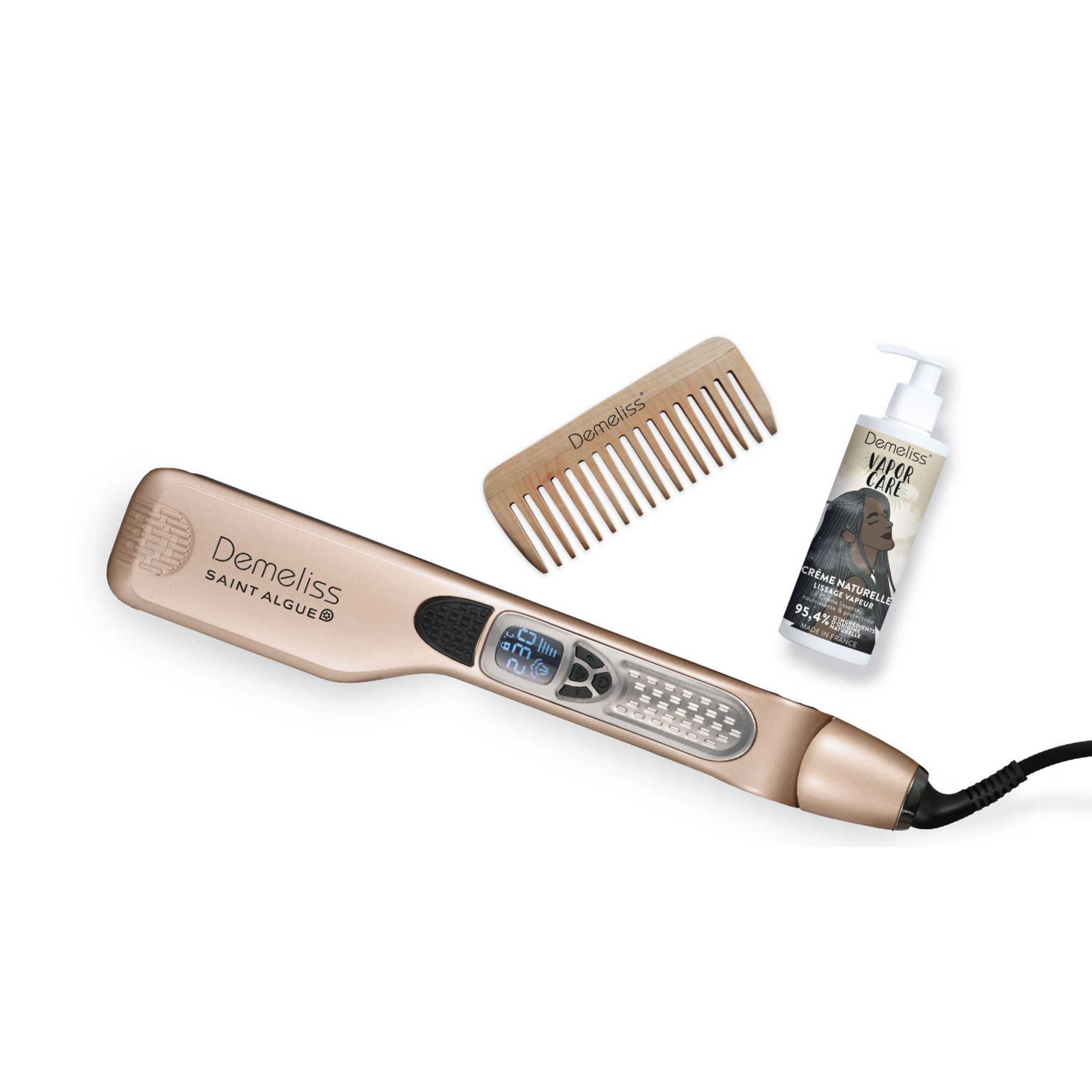 Voir la diapositive 6 : SAINT ALGUE Lisseur vapeur - coffret inclus Demeliss 2003 - Titanium