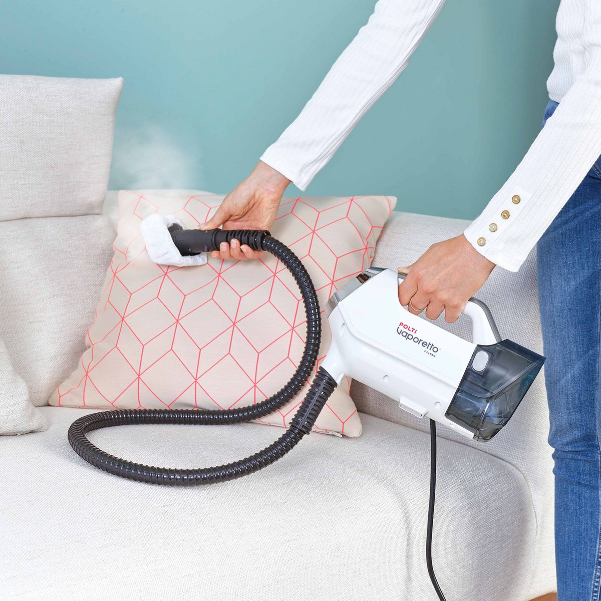 POLTI Balai vapeur 3 clean PTEU0295  - Noir et blanc