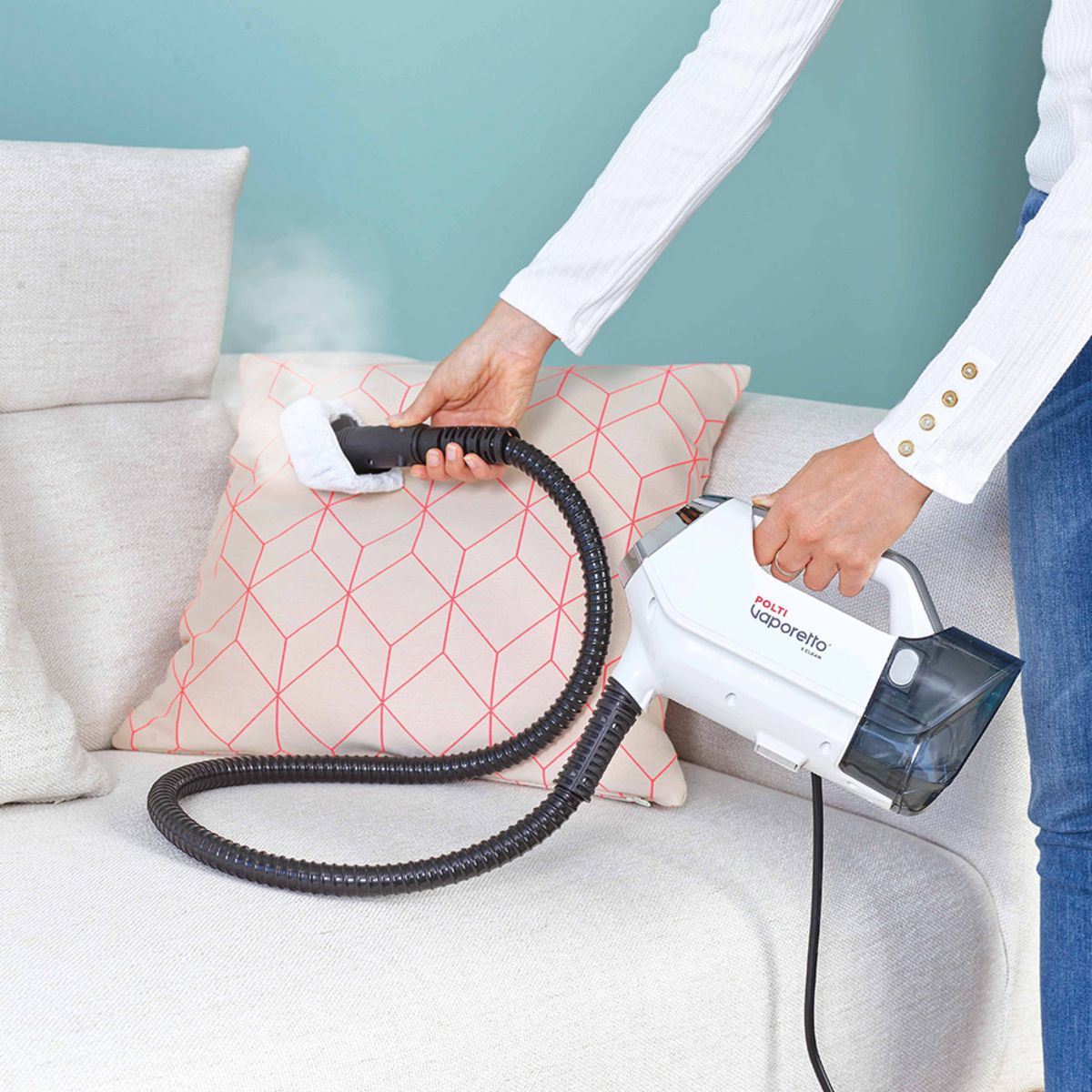 POLTI Balai vapeur 3 clean PTEU0295  - Noir et blanc