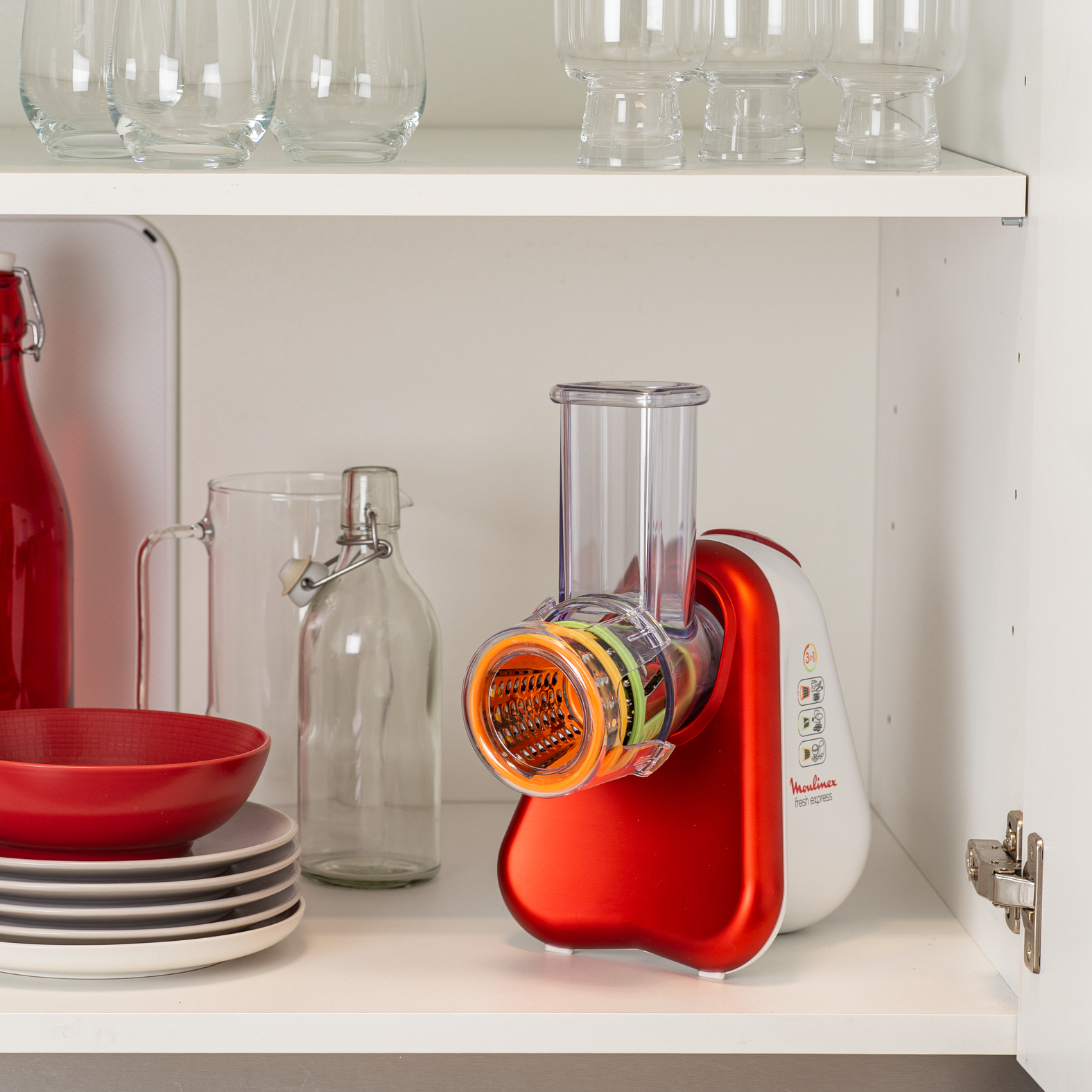 Voir la diapositive 5 : MOULINEX Fresh express 3 en 1 DJ753510 - Rouge