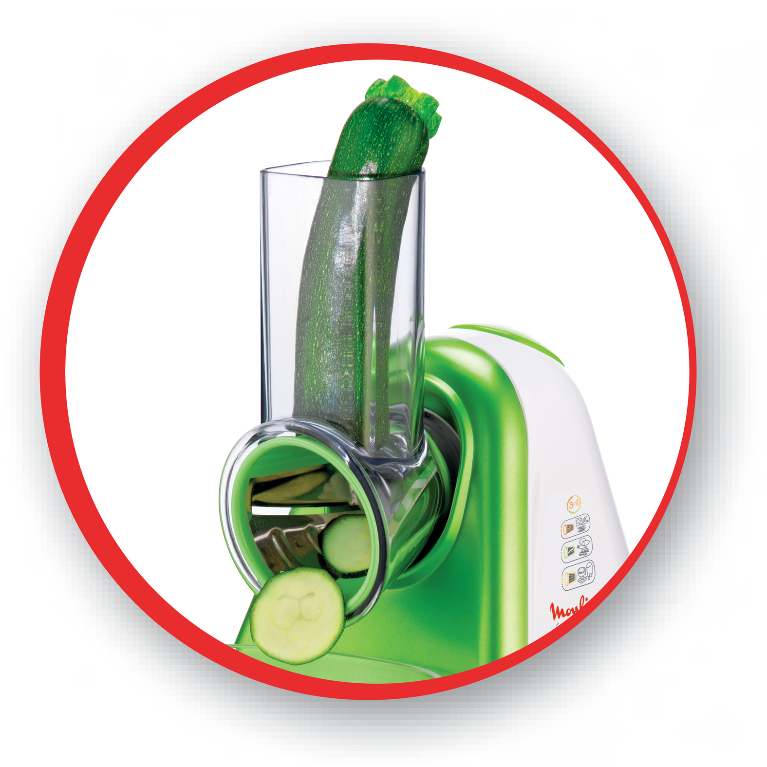 Voir la diapositive 11 : MOULINEX Fresh express 3 en 1 DJ753510 - Rouge