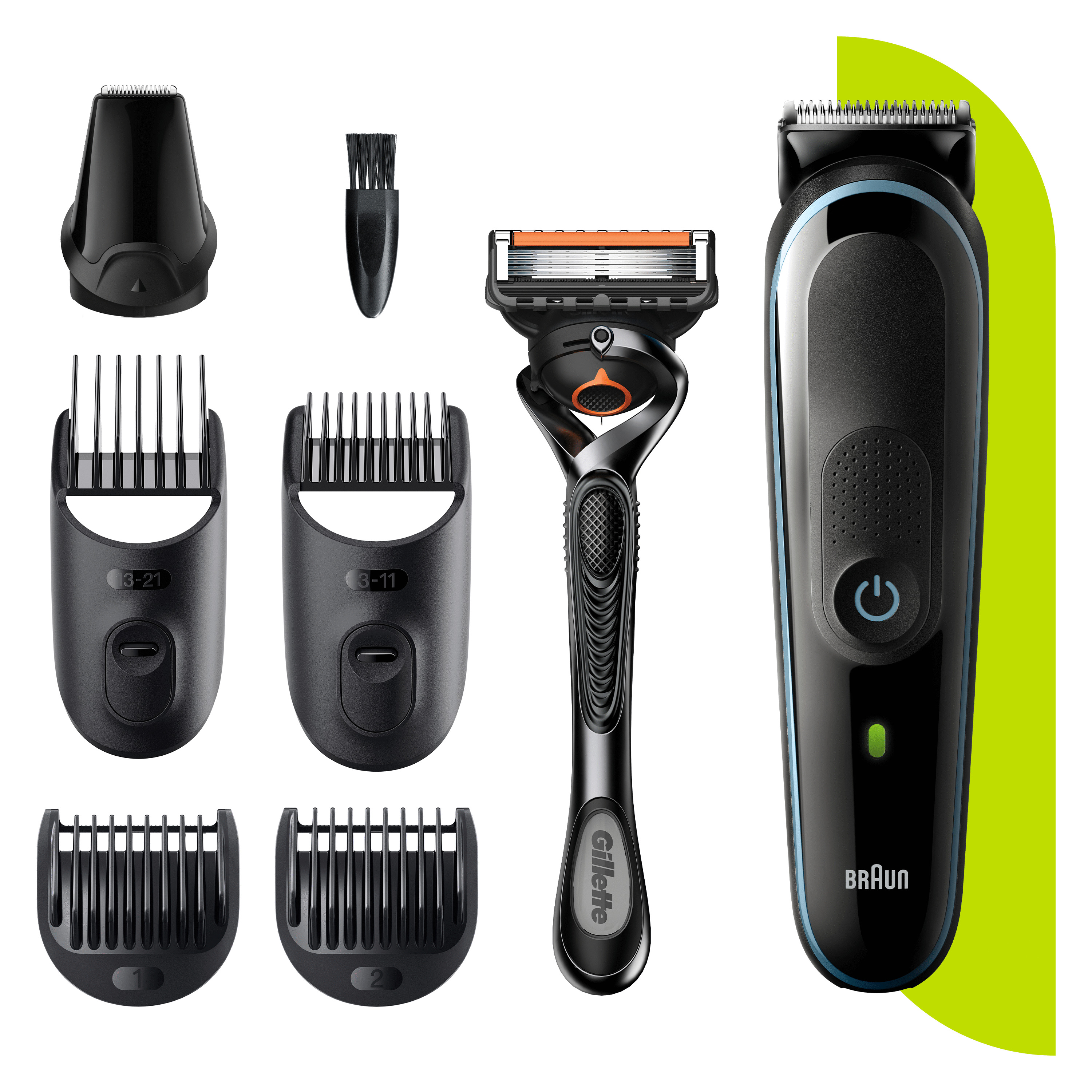 Voir la diapositive 4 : BRAUN Tondeuse multi MGK5345 - Noir