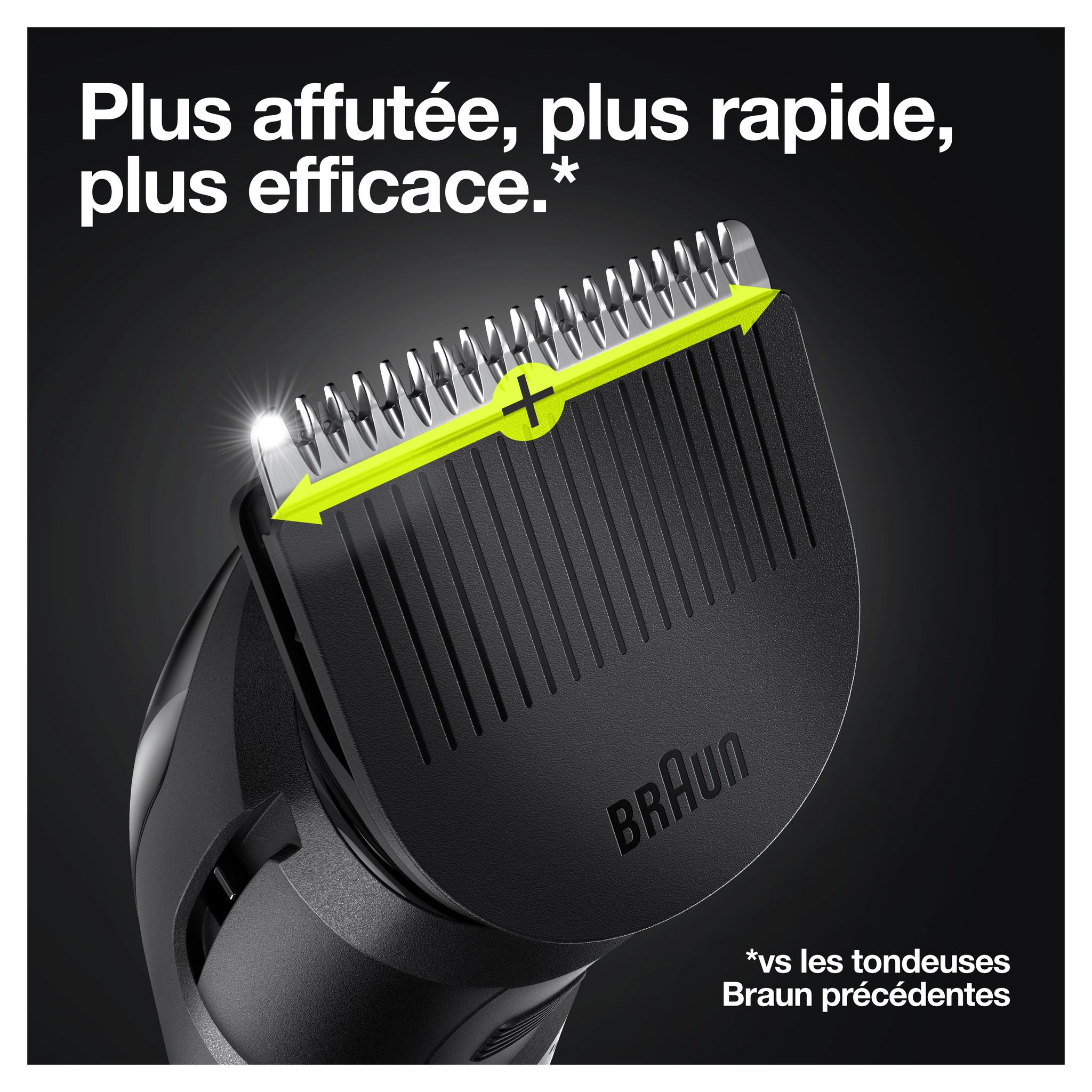 Voir la diapositive 7 : BRAUN Tondeuse multi MGK5345 - Noir