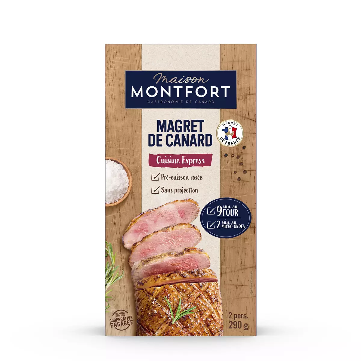 MAISON MONTFORT Magret de canard cuisine express 2 - 3 portions 290g