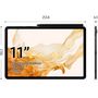 Voir la diapositive 2 : SAMSUNG Tablette tactile TAB S8 128 Go - Anthracite
