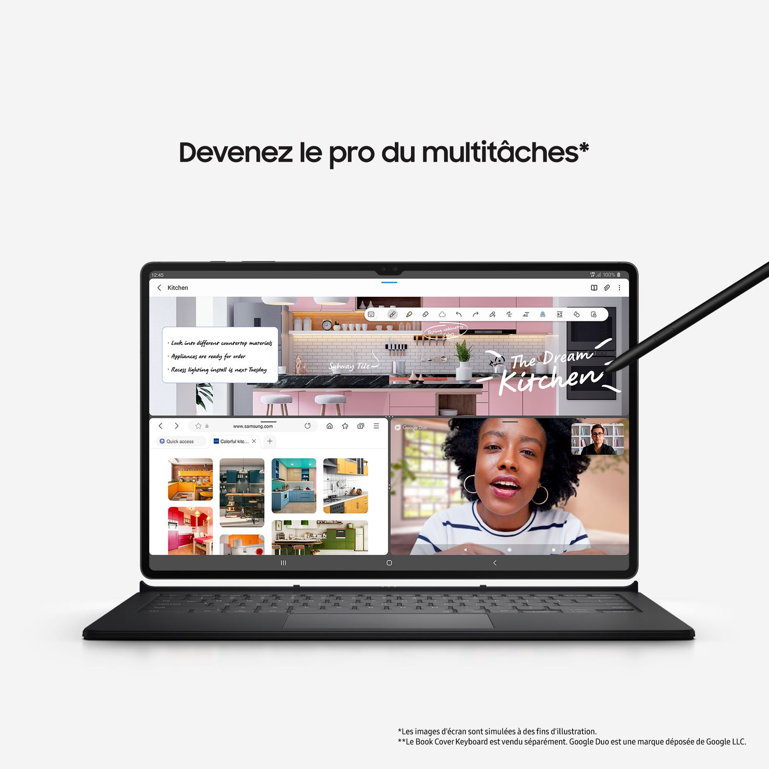 Voir la diapositive 7 : SAMSUNG Tablette tactile TAB S8 128 Go - Anthracite