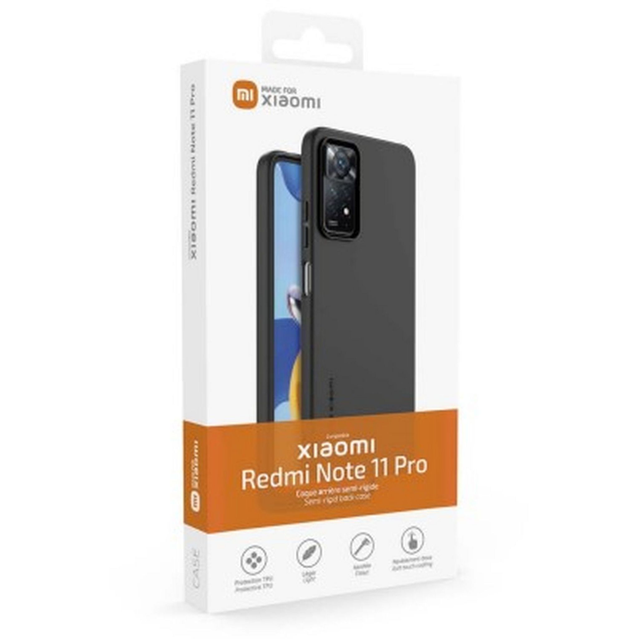Voir la diapositive 3 : XIAOMI Coque Redmi Note 11 Pro - Noir