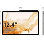 Voir la diapositive 6 : SAMSUNG Tablette tactile TAB S8+ 128 Go - Anthracite