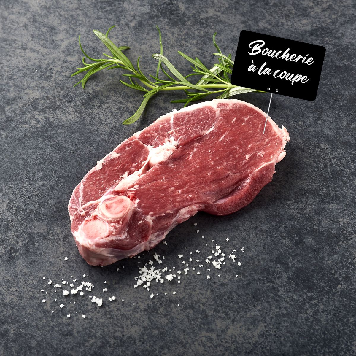 MON BOUCHER Gigot d'agneau *** en tranche avec os à griller bio 1 pièce 200g