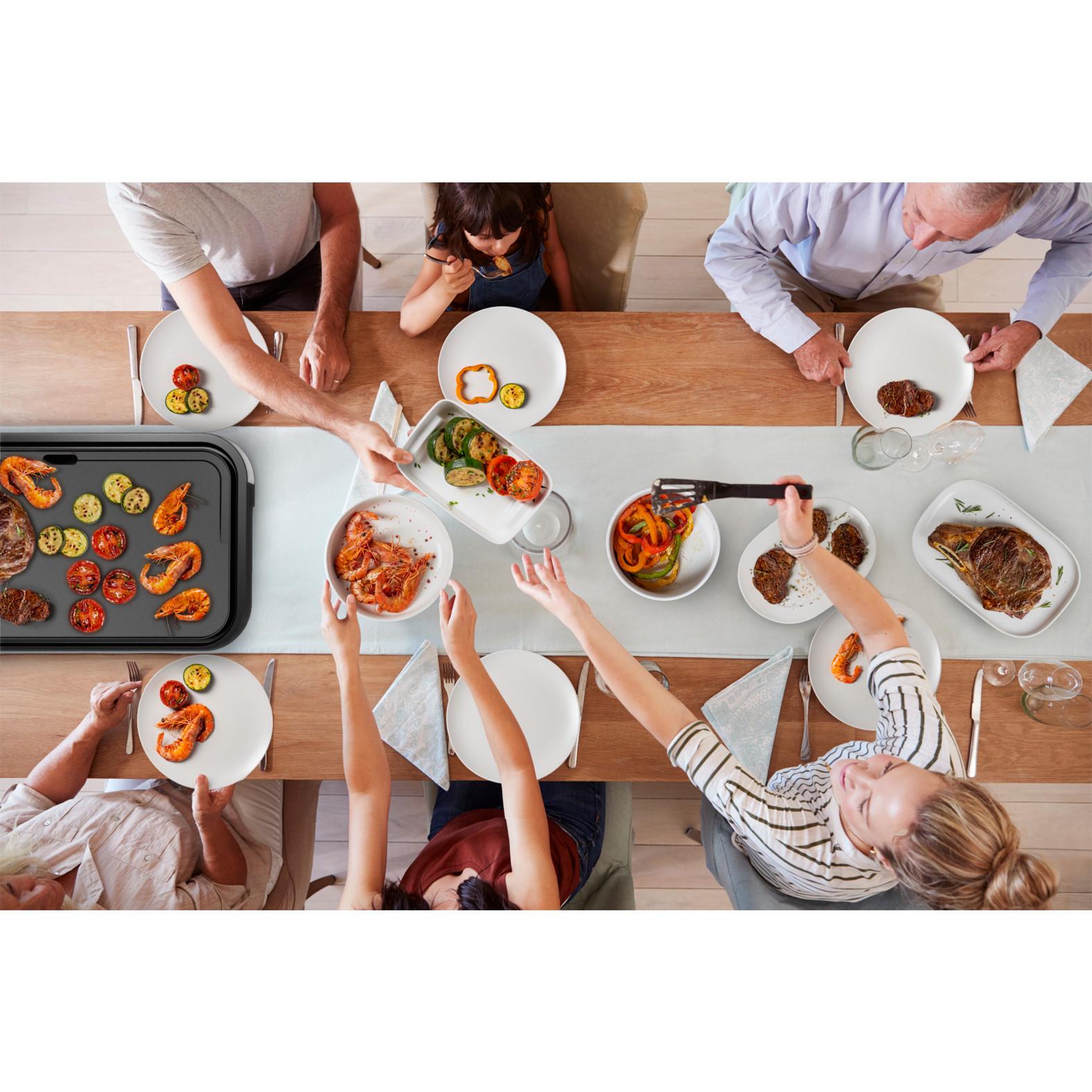 Voir la diapositive 3 : TEFAL Plancha électrique XL CB631D10 - Acier