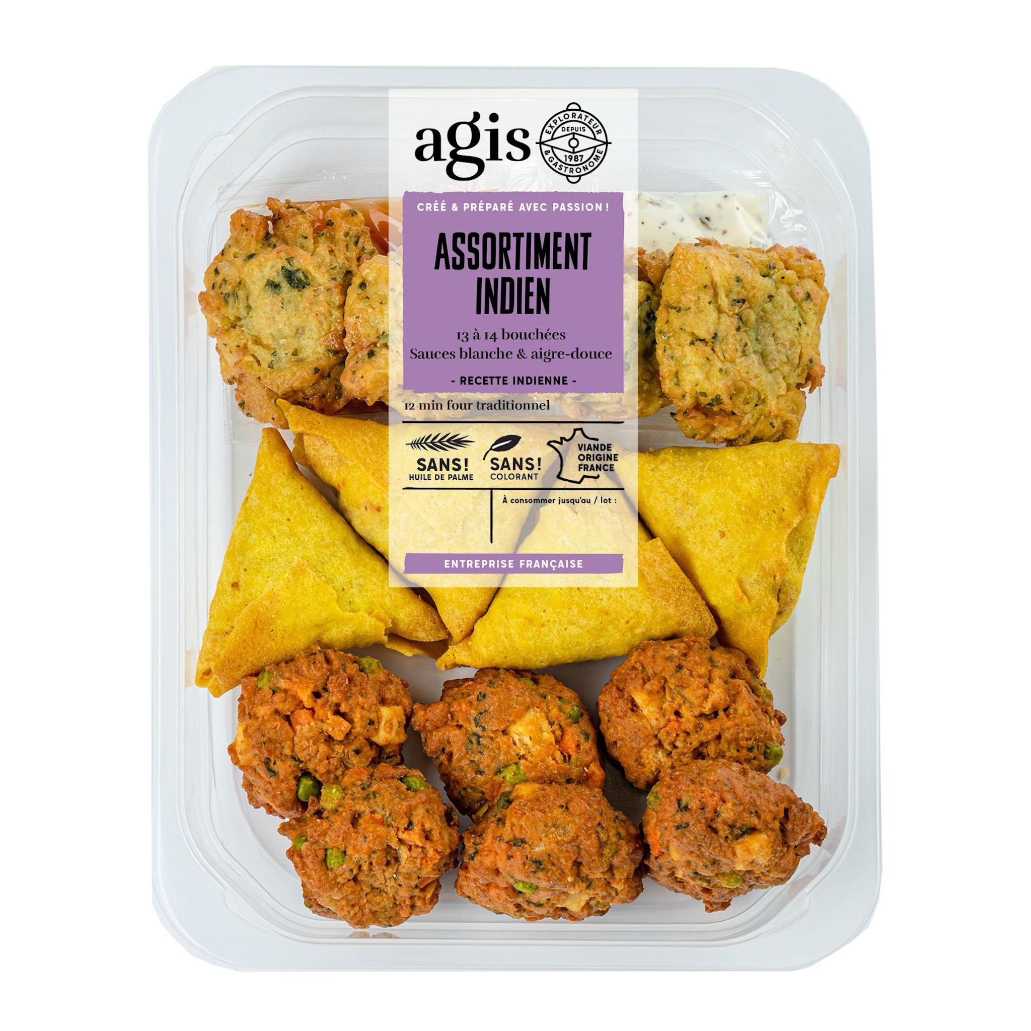 AGIS Assortiment indien 13 à 14 pièces 360g