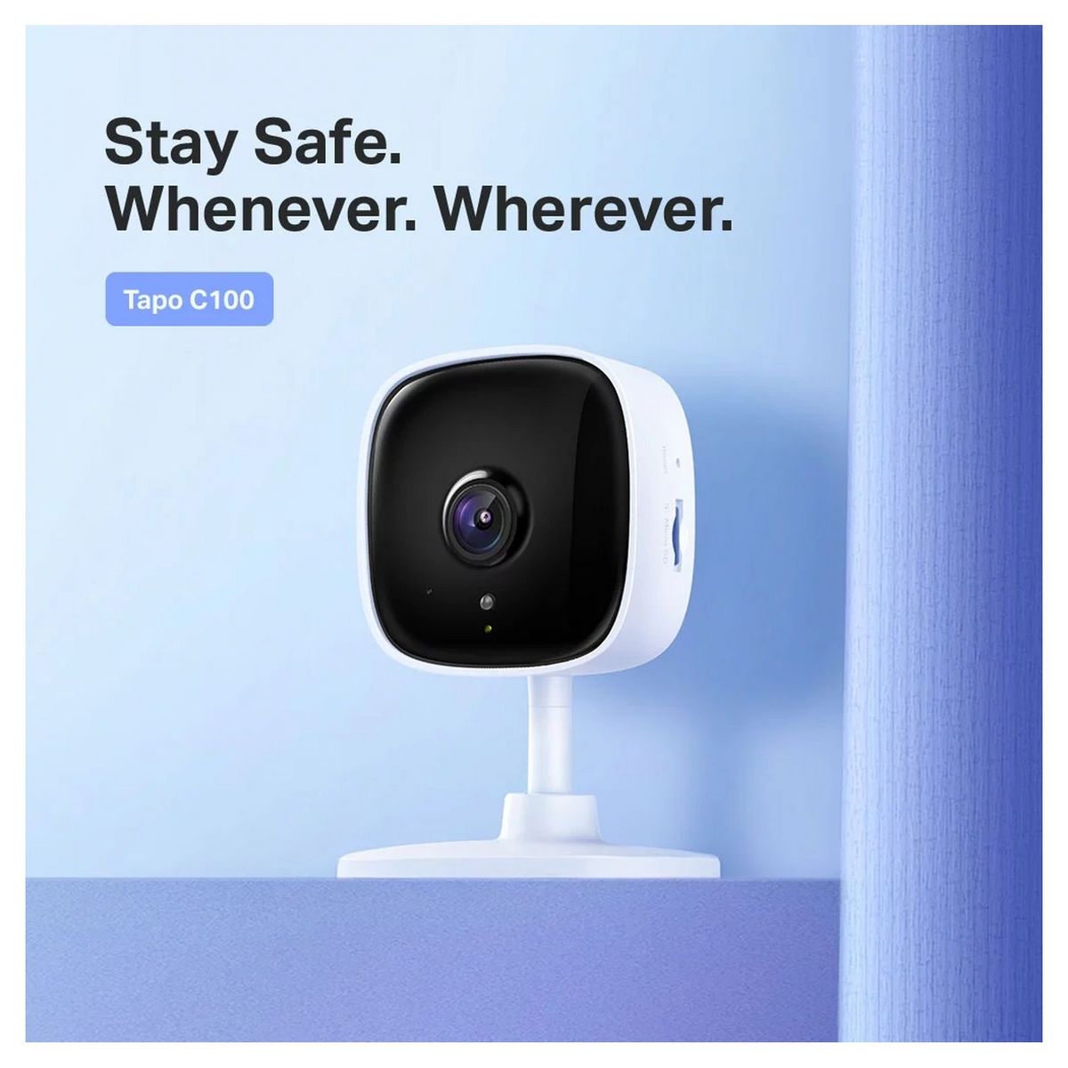 TAPO Caméra TP-Link C100 - Blanc et Noir