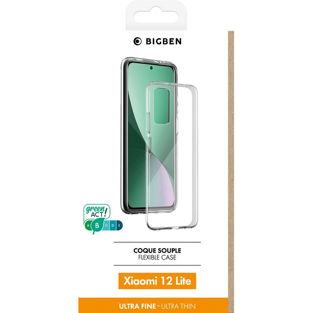 BIGBEN Coque Silisoft pour Xiaomi 12 Lite - Transparente