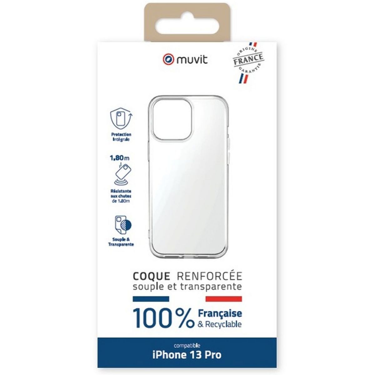 MUVIT Coque pour iPhone 13 Pro