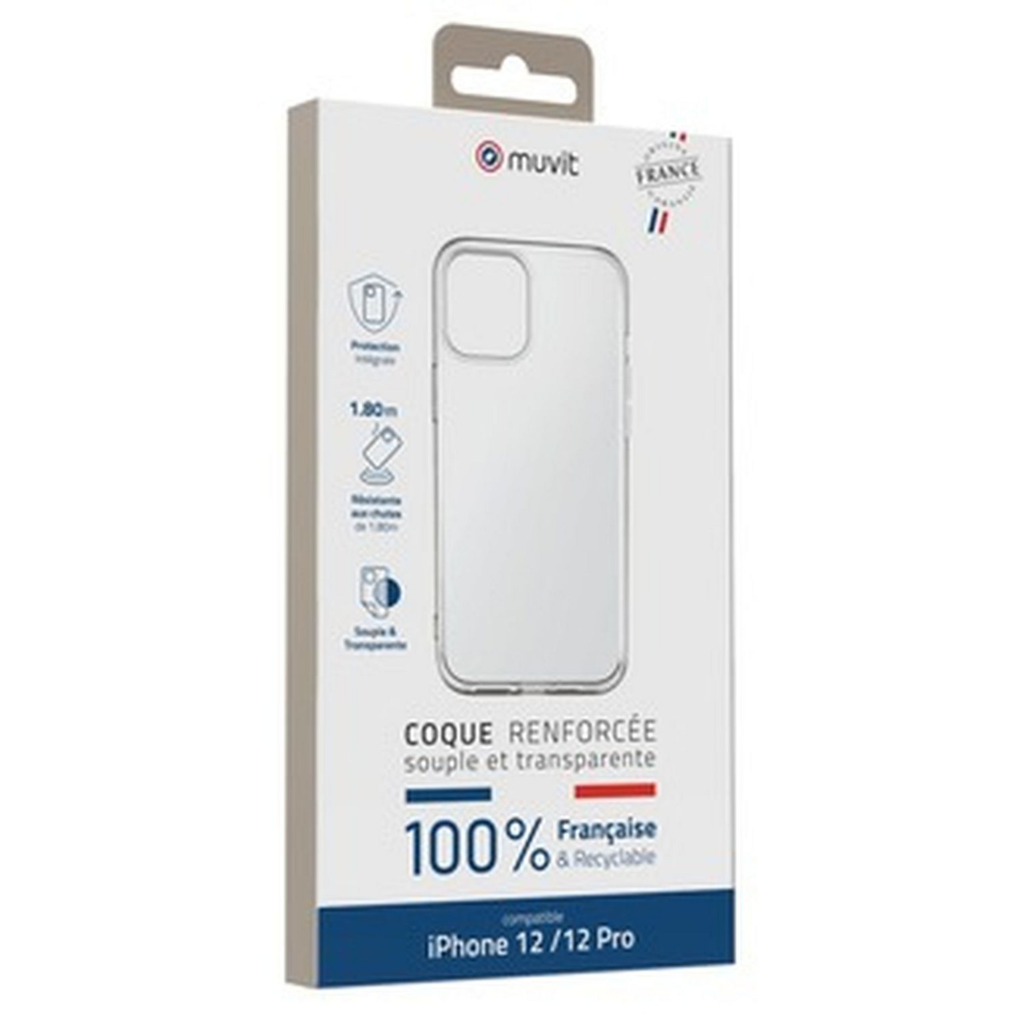 Voir la diapositive 4 : MUVIT Coque pour iPhone 12/12 Pro