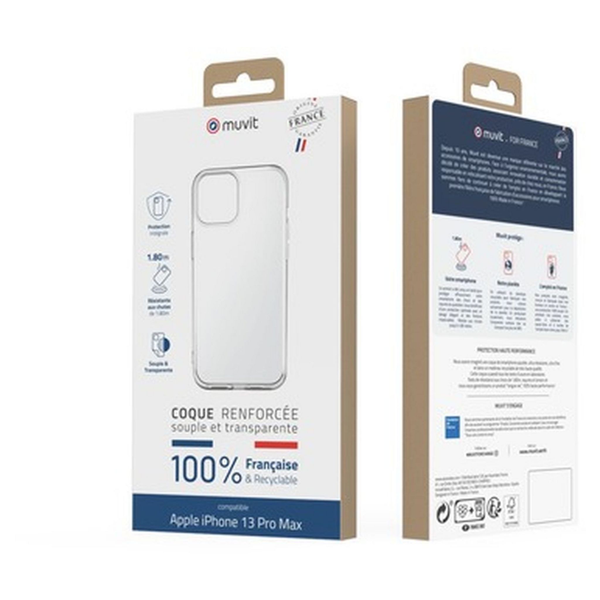 Voir la diapositive 2 : MUVIT Coque pour iPhone 13 Pro Max