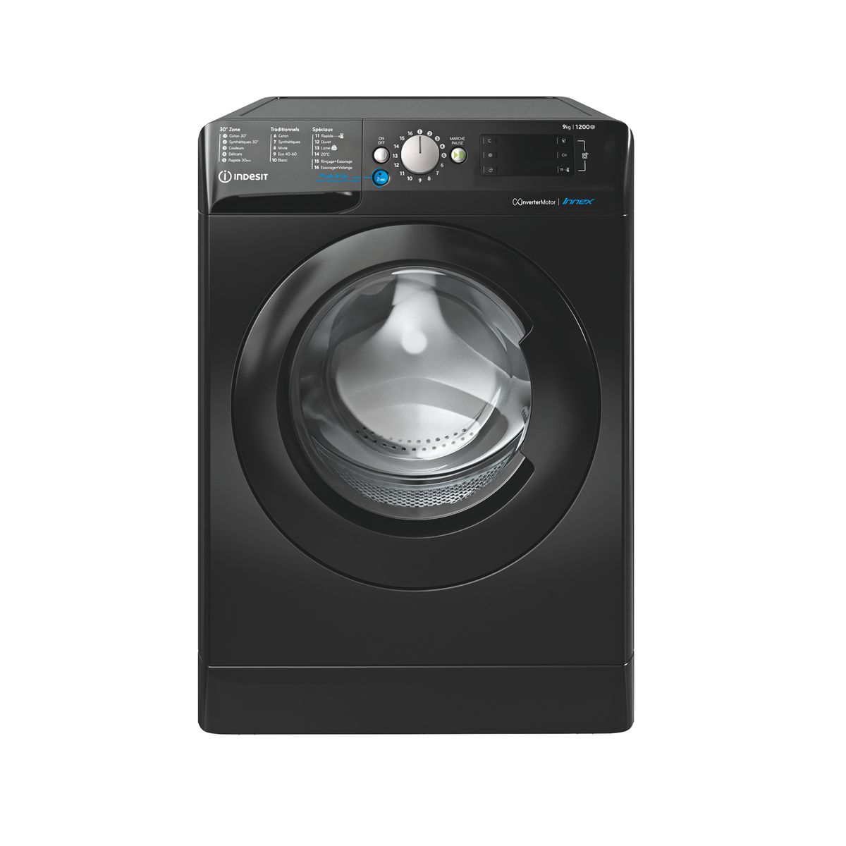 INDESIT Lave linge hublot BWE91284XKFRN, 9 kg, 1200 T/min