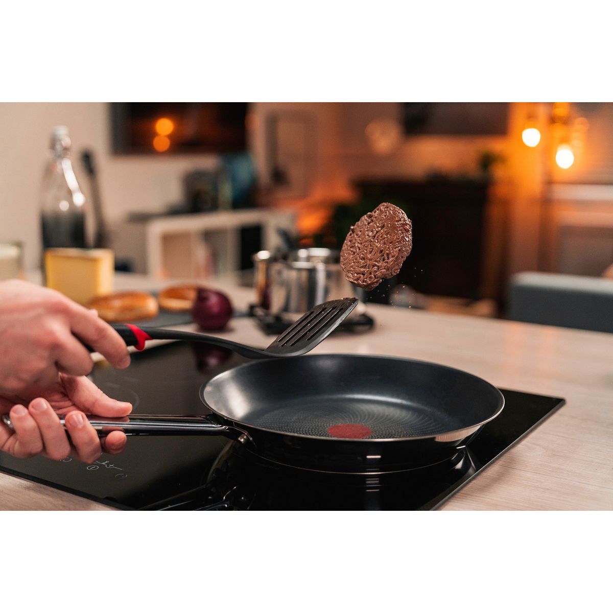 TEFAL Poêle 20cm inox non revêtu tous feux dont induction COOK EAT