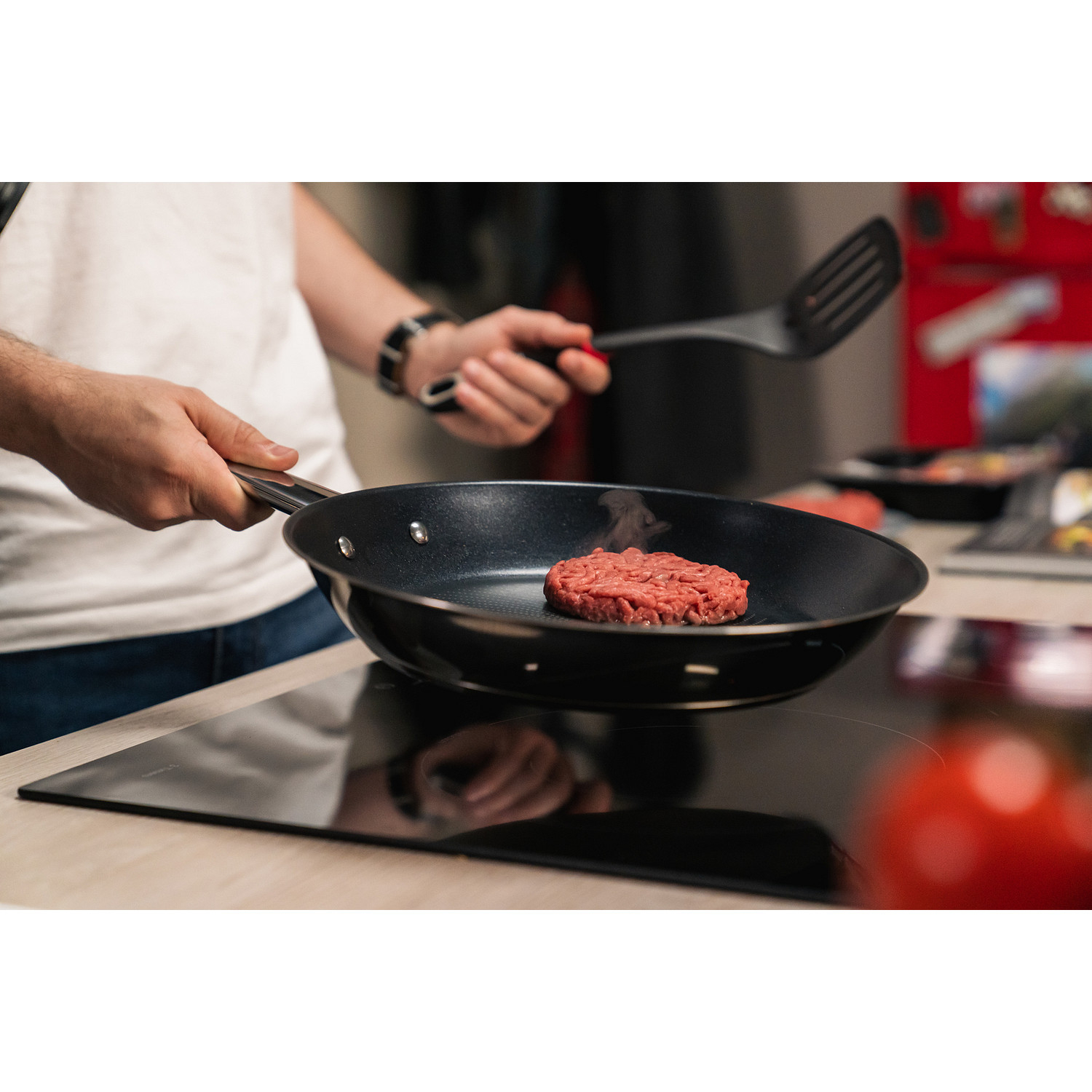 Voir la diapositive 5 : TEFAL Poêle 20cm inox non revêtu tous feux dont induction COOK EAT