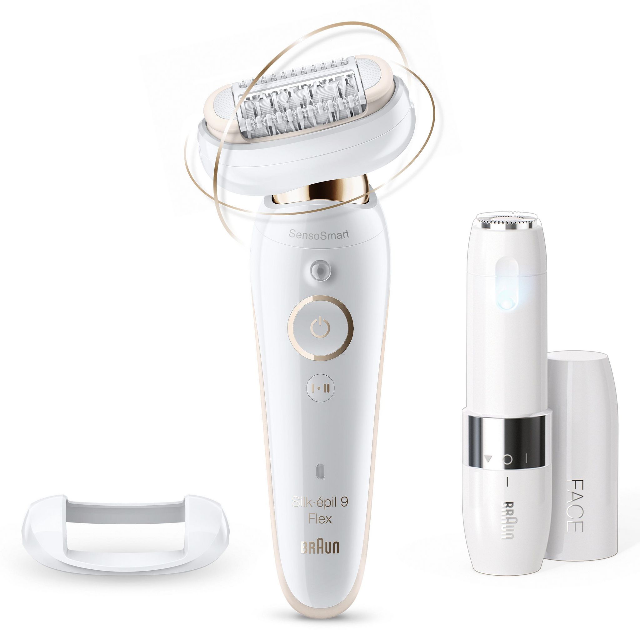 Voir la diapositive 3 : BRAUN Épilateur électrique SES 9005 3D - Blanc