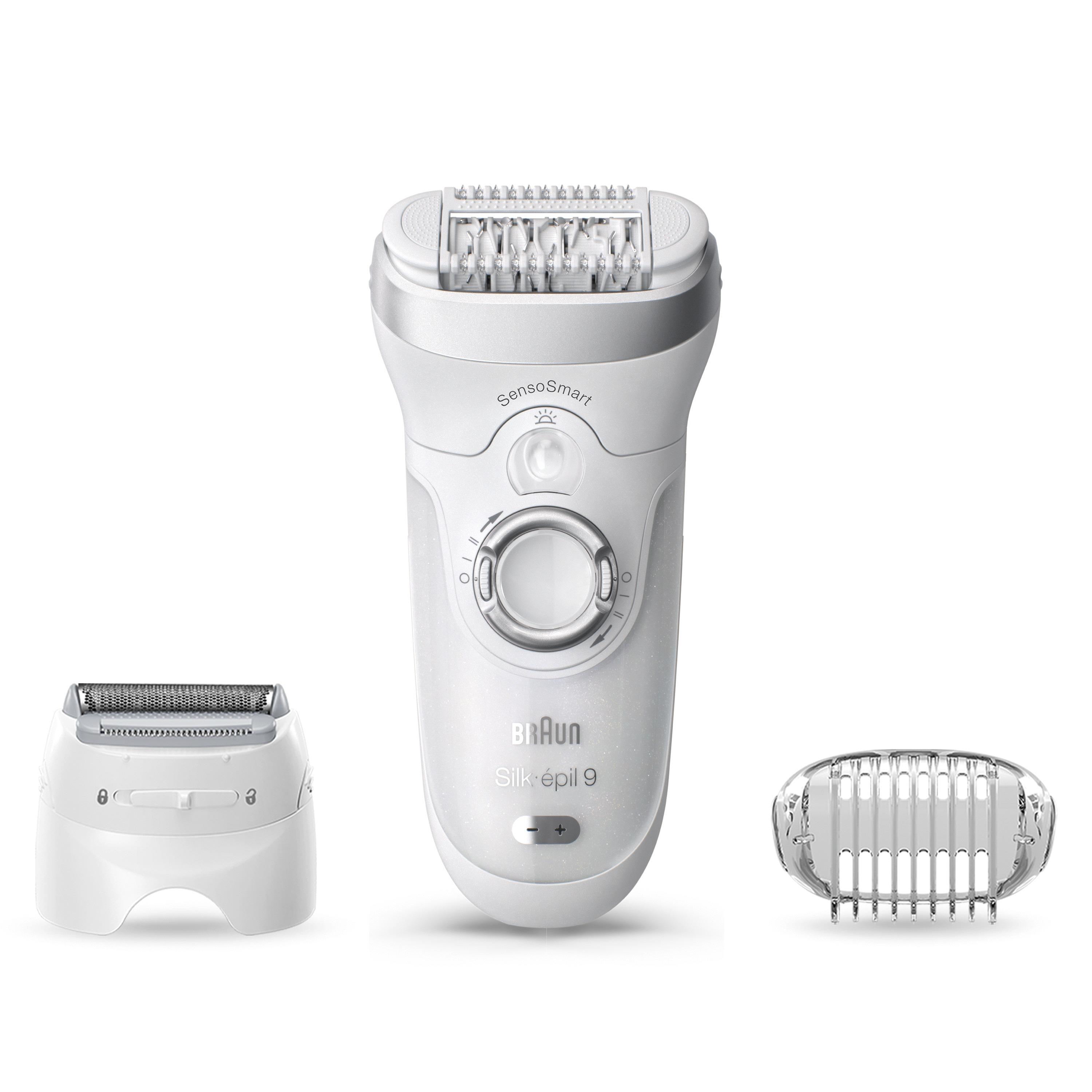 Voir la diapositive 2 : BRAUN Épilateur électrique SES 9-705 - Blanc